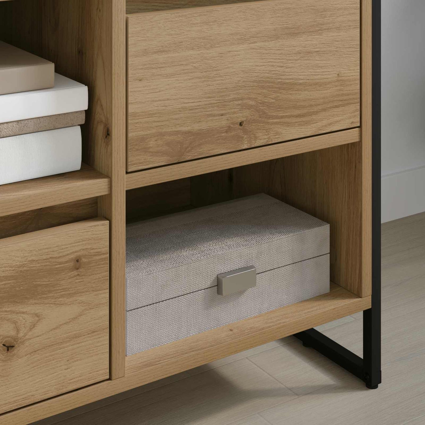 vidaXL Ντουλάπι TV Καρυδιά Χειροποίητης Εργασίας 100 x 36 x 49,5 εκ