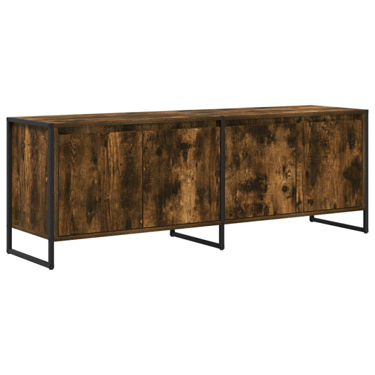 vidaXL Ντουλάπι TV Καπνιστό Δρύς 140 x 36 x 49.5 εκ Επεξεργασμένο ξύλο