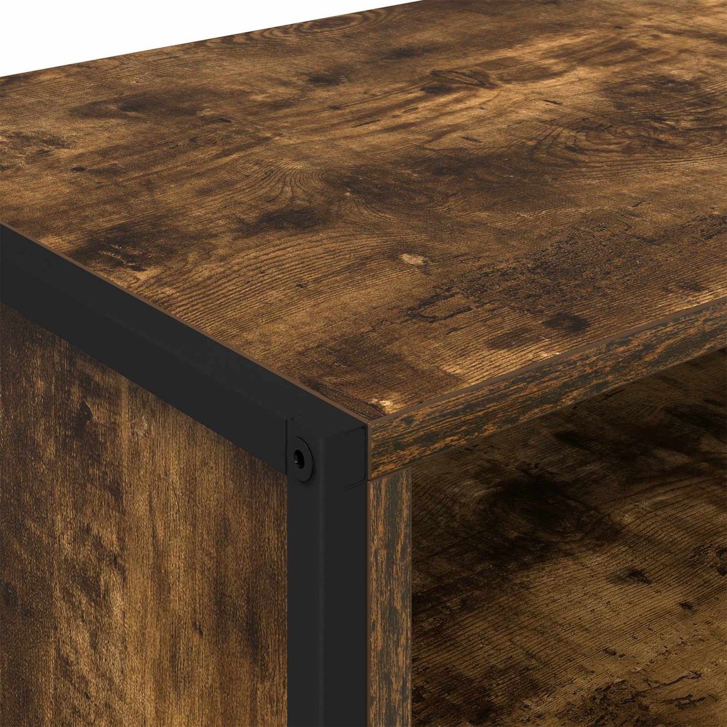 vidaXL Ντουλάπι TV Καπνιστό Δρύς 100 x 36.5 x 30.5 εκ