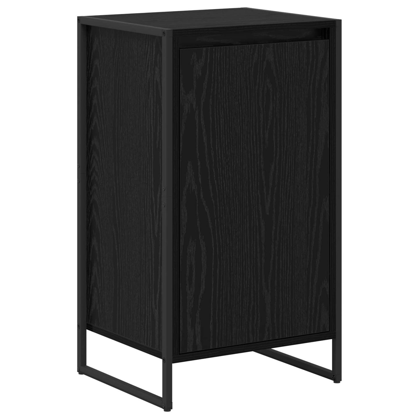 vidaXL Πλαϊνό γραφείο Μαύρη Οξυά 43 x 36 x 75,5 εκ. Επεξεργασμένο ξύλο