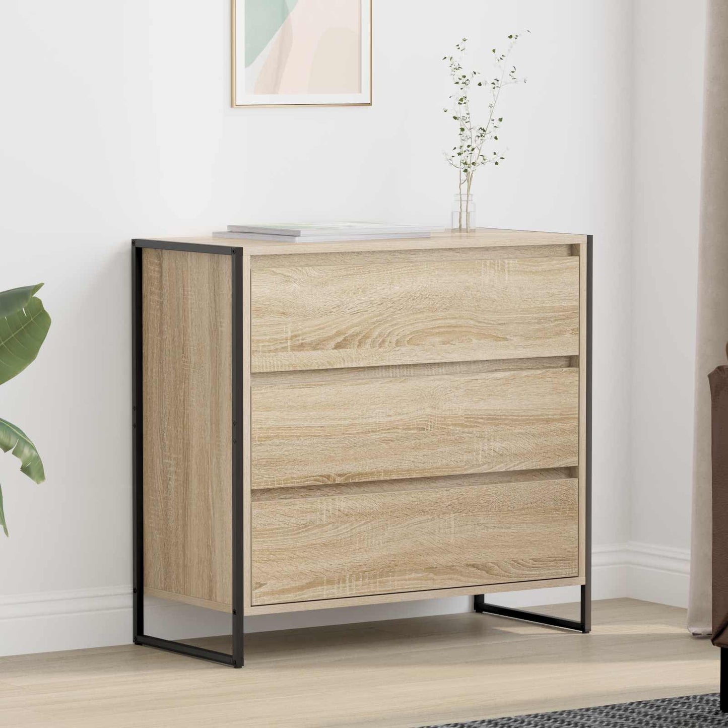 vidaXL Πλαϊνό γραφείο Σονόμα 79 x 36 x 75.5 εκ. Επεξεργασμένο ξύλο
