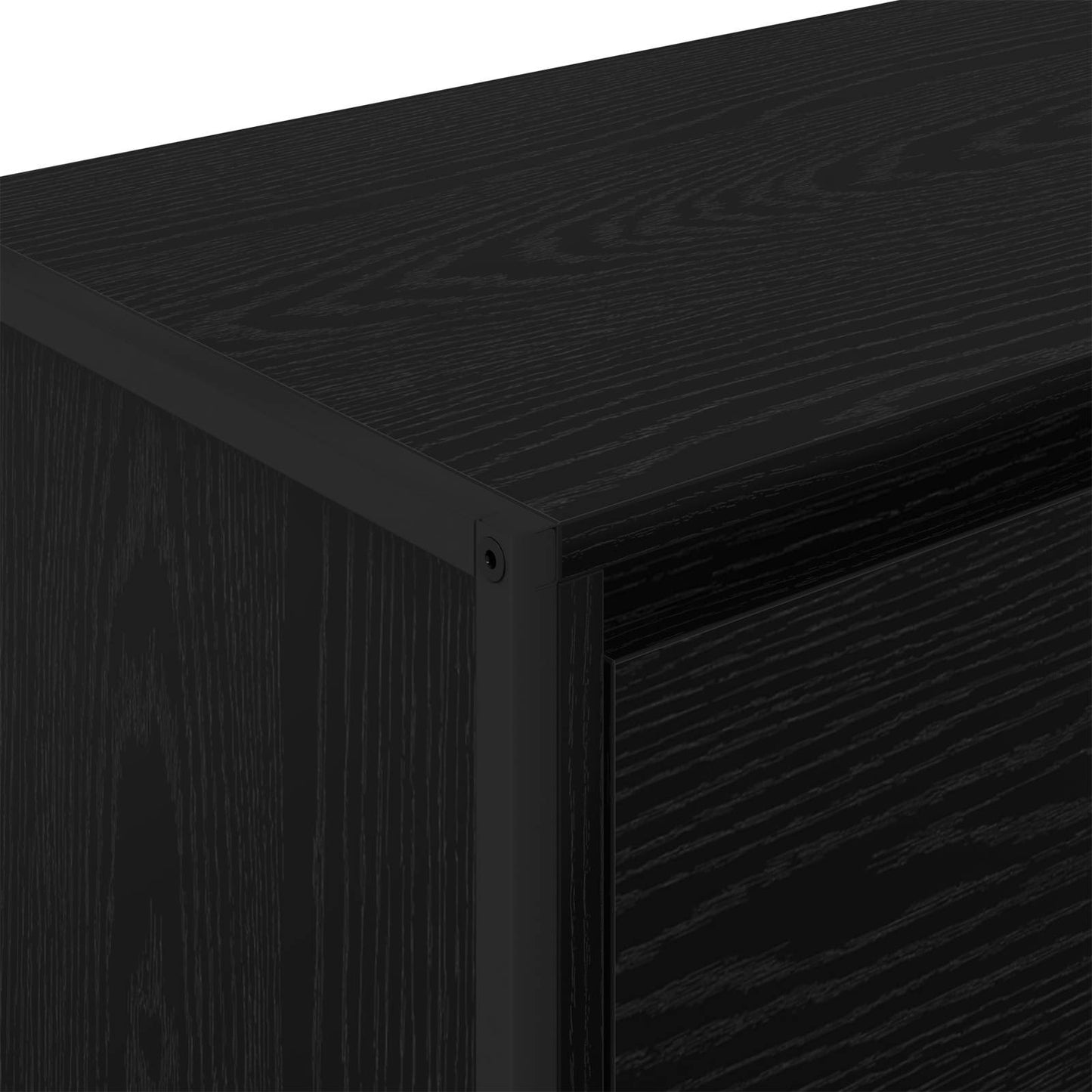 vidaXL Βοηθητικό ντουλάπι Μαύρη Οξυά 79 x 36 x 75 εκ