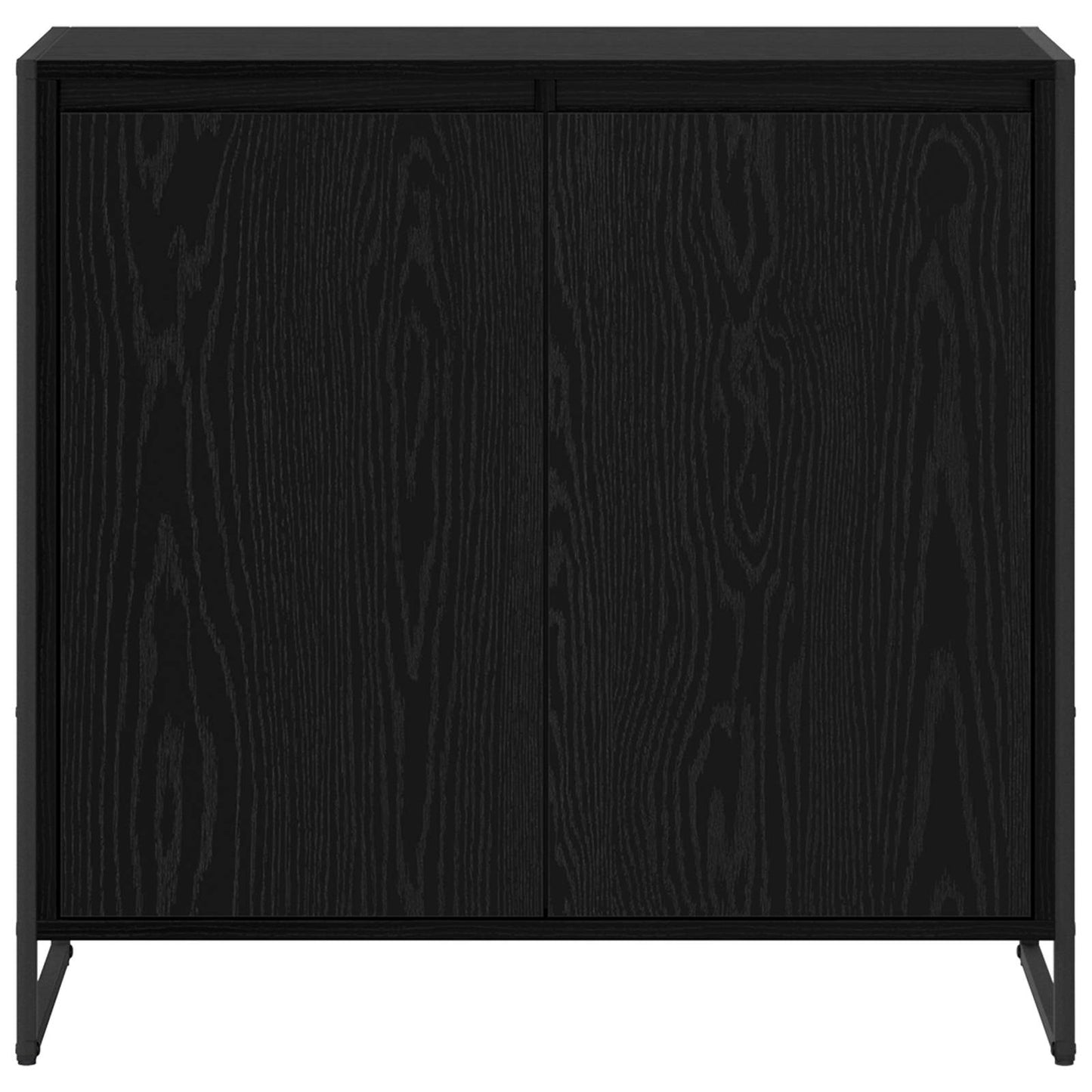 vidaXL Βοηθητικό ντουλάπι Μαύρη Οξυά 79 x 36 x 75 εκ