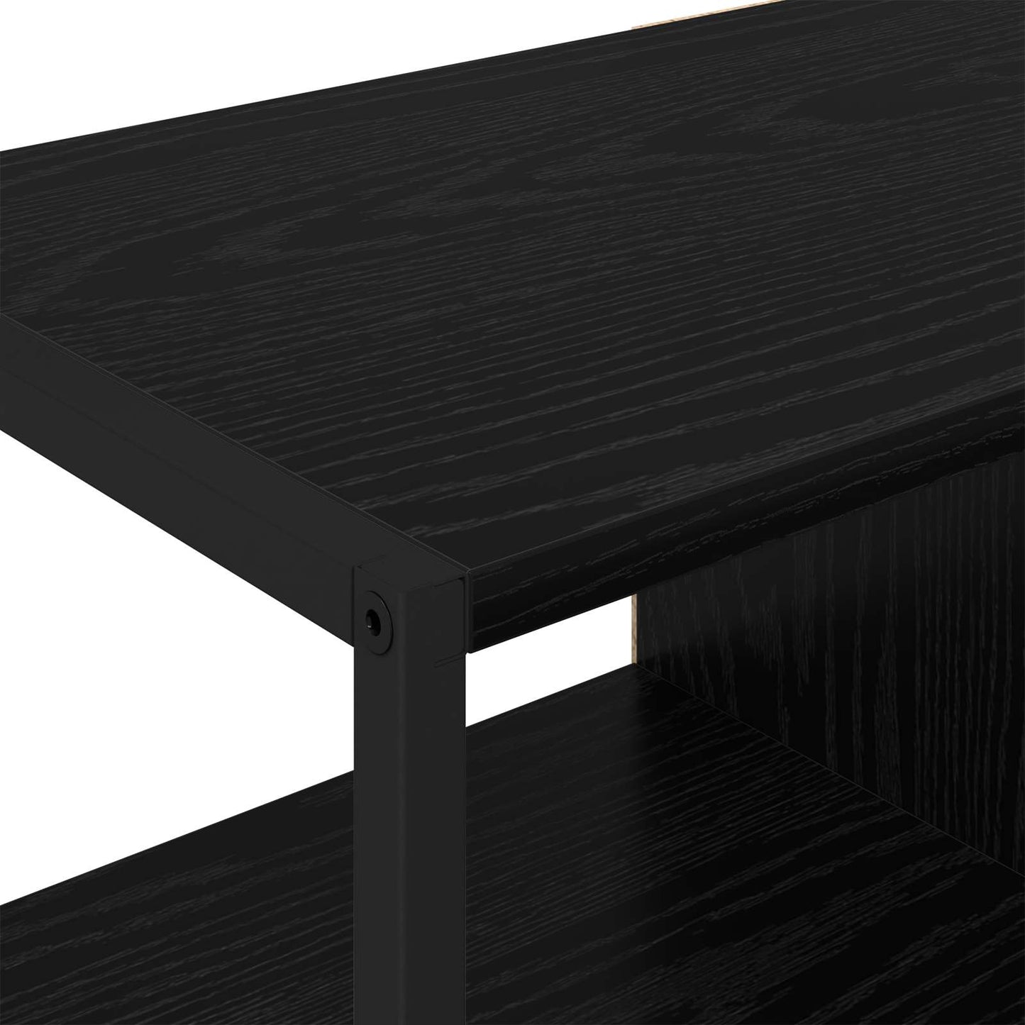 vidaXL Βοηθητικό ντουλάπι Μαύρη Οξυά 96.5 x 30 x 75 εκ