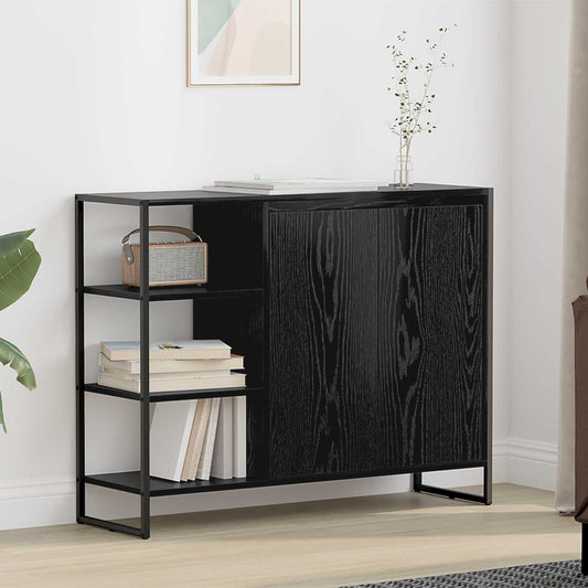 vidaXL Βοηθητικό ντουλάπι Μαύρη Οξυά 96.5 x 30 x 75 εκ