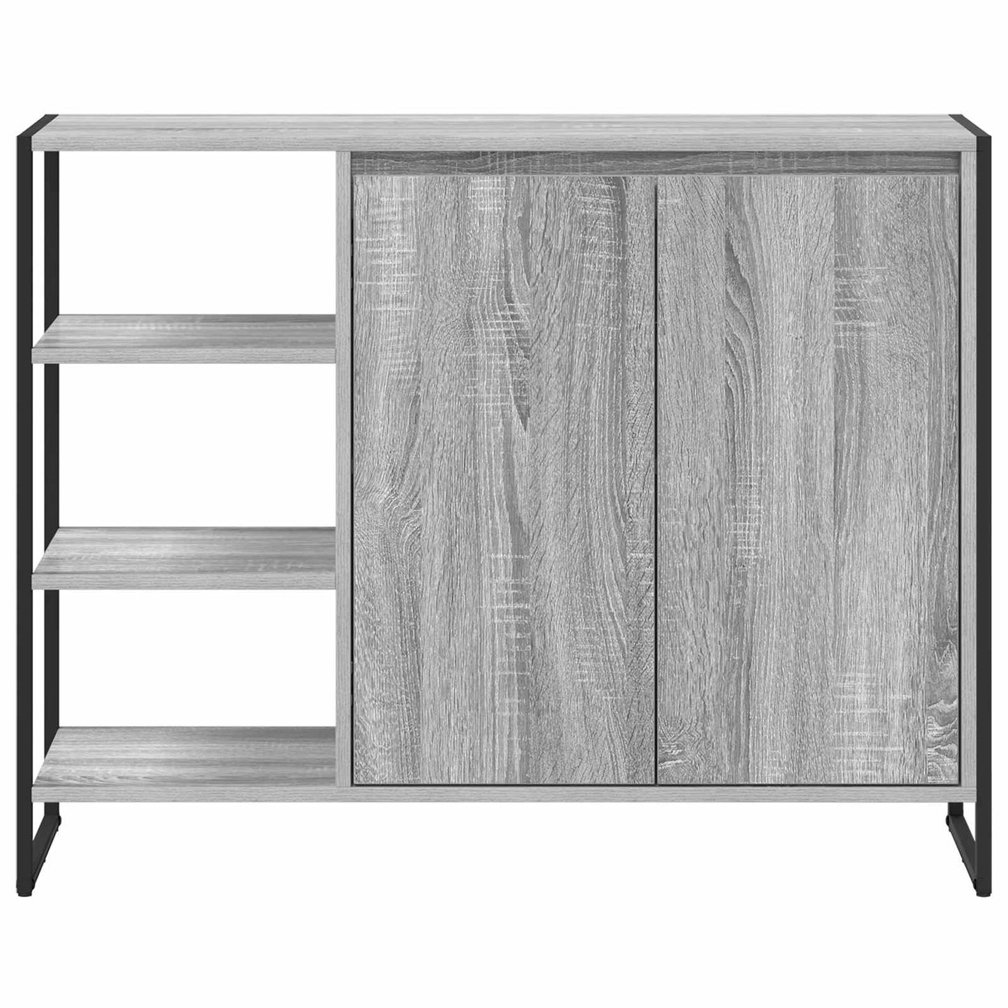 vidaXL Βοηθητικό ντουλάπι Γκρίζο Σονομα 96.5 x 30 x 75 εκ