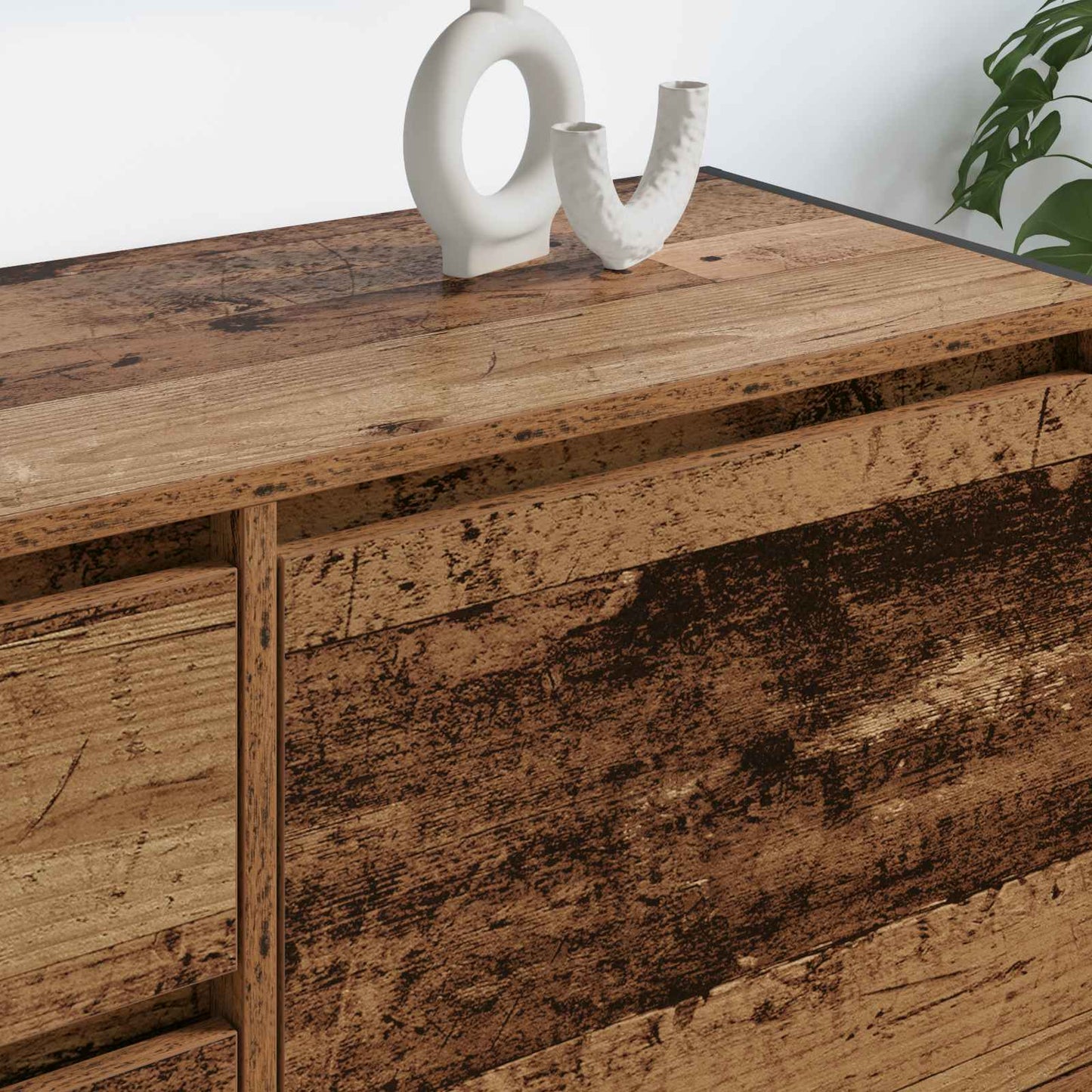 vidaXL Ντουλάπι TV Παλιό Ξύλο 100 x 36 x 49.5 εκ Επεξεργασμένο ξύλο