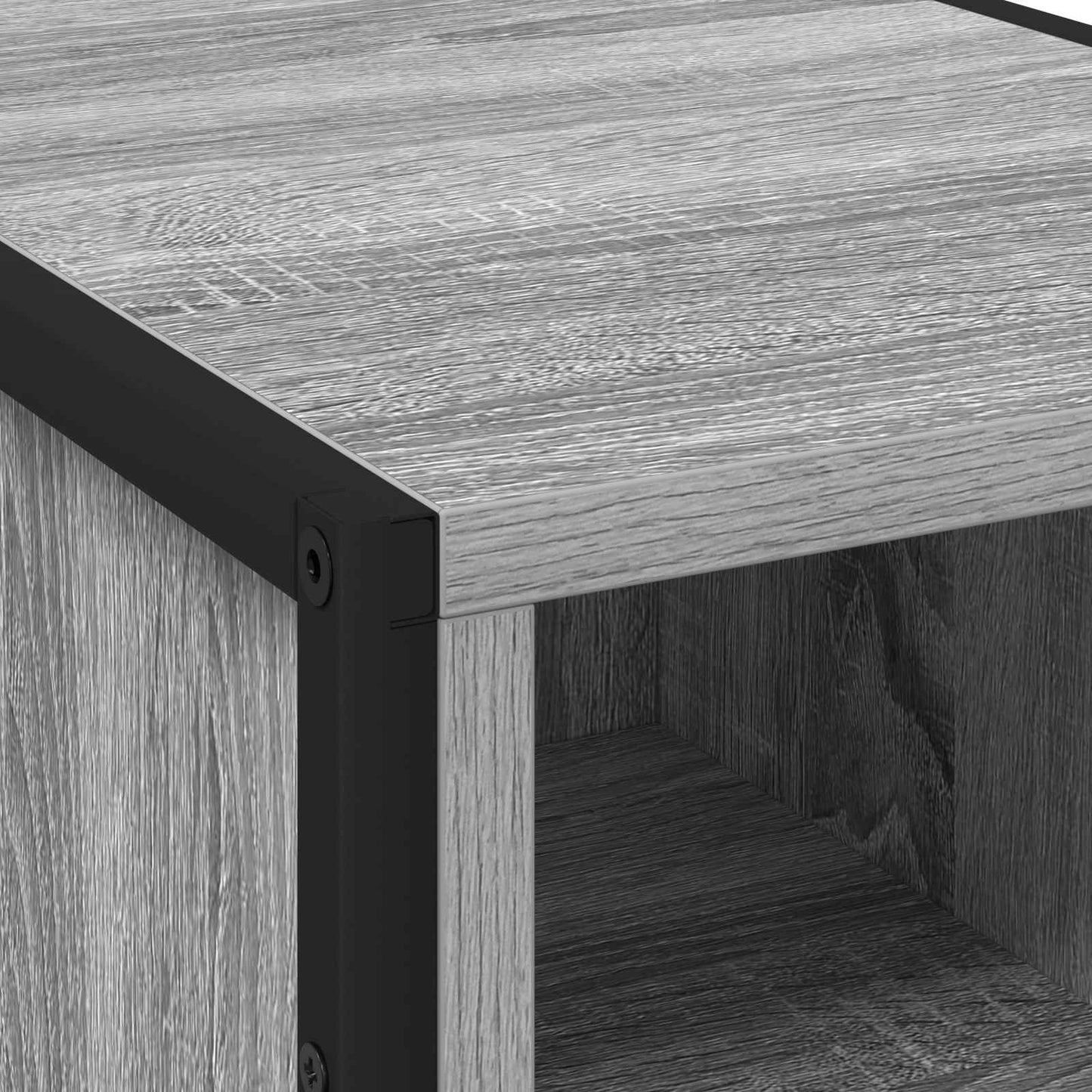 vidaXL Κομοδίνο Γκρίζο Σονομα 39.5 x 30 x 50 εκ Επεξεργασμένο Ξύλο