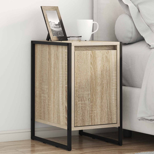 vidaXL Κομοδίνο 2 pcs Σονόμα 39,5 x 30 x 50 εκ Επεξεργασμένο ξύλο