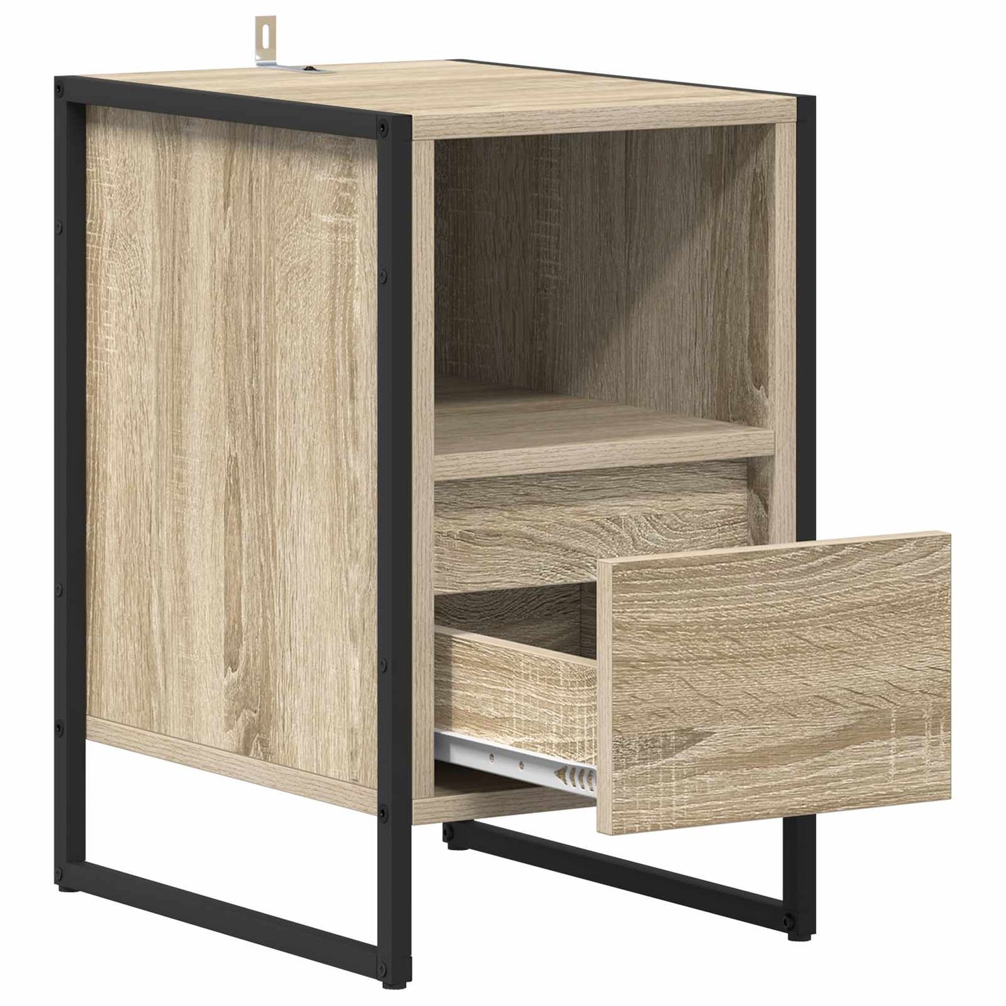 vidaXL Κομοδίνο με συρτάρι Σονόμα 39,5 x 30 x 50 εκ Επεξεργασμένο ξύλο