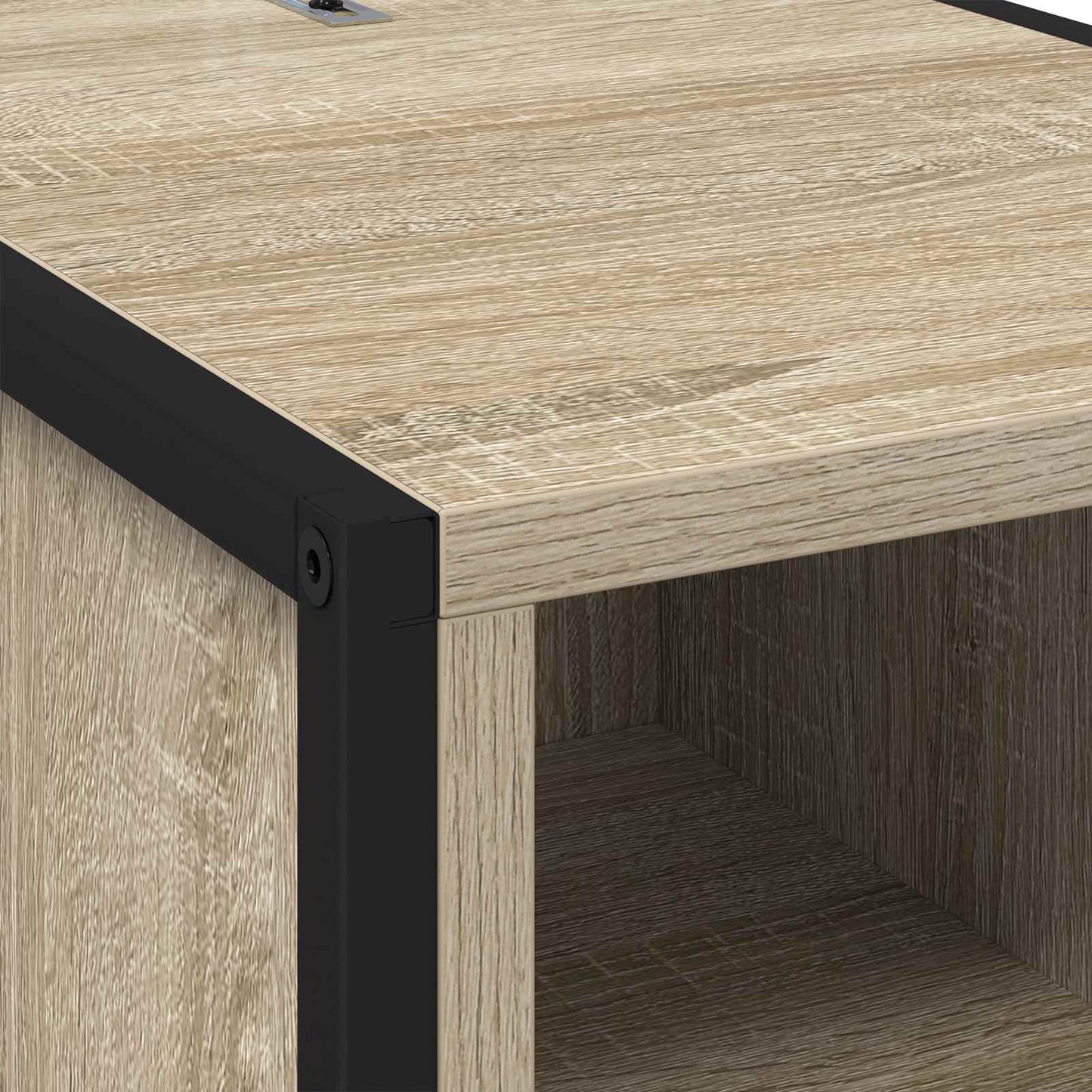 vidaXL Κομοδίνο 2 pcs Σονόμα 39,5 x 30 x 50 εκ Επεξεργασμένο ξύλο