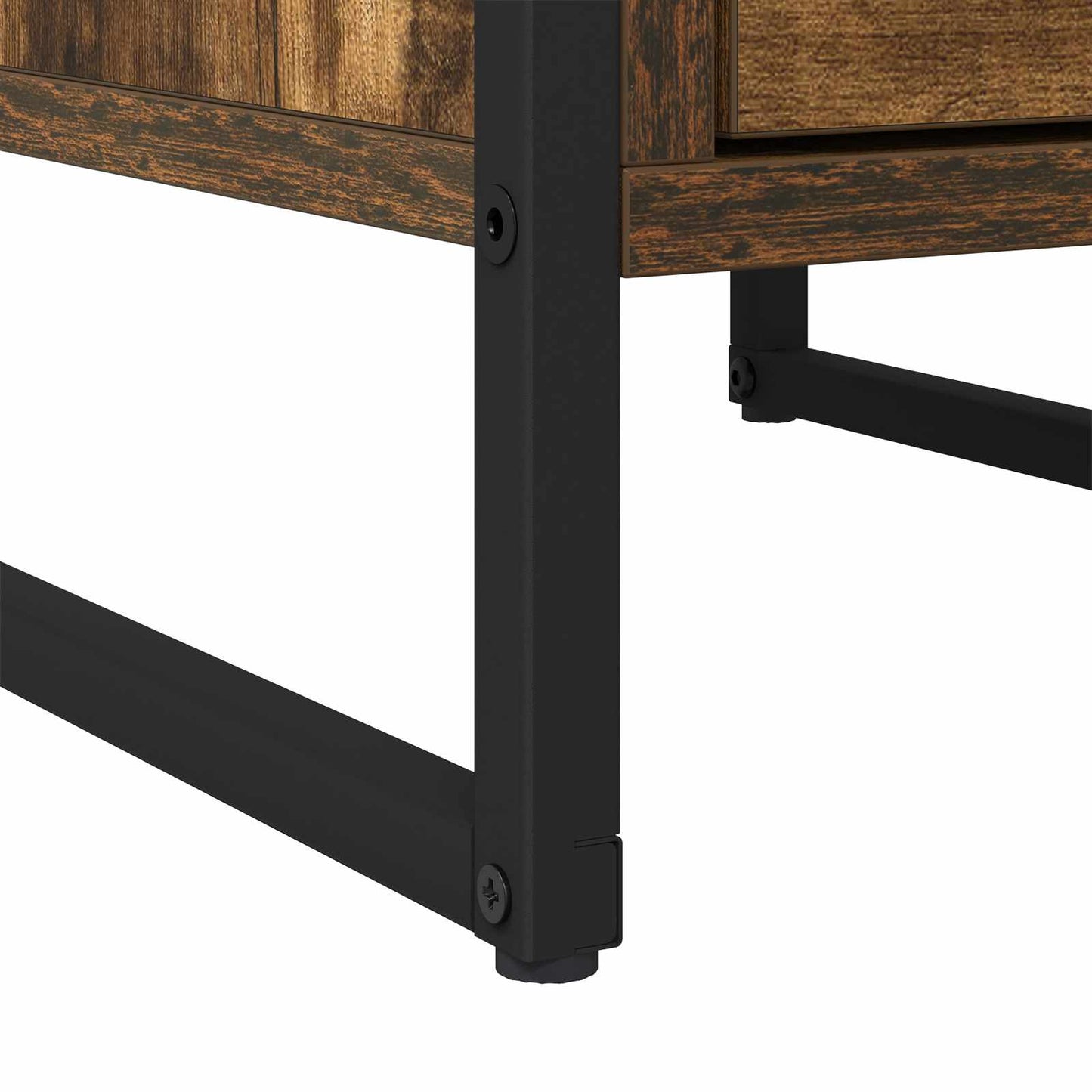 vidaXL Κομοδίνο με συρτάρι 2 pcs Καπνιστό Δρύς 39,5 x 30 x 50 εκ