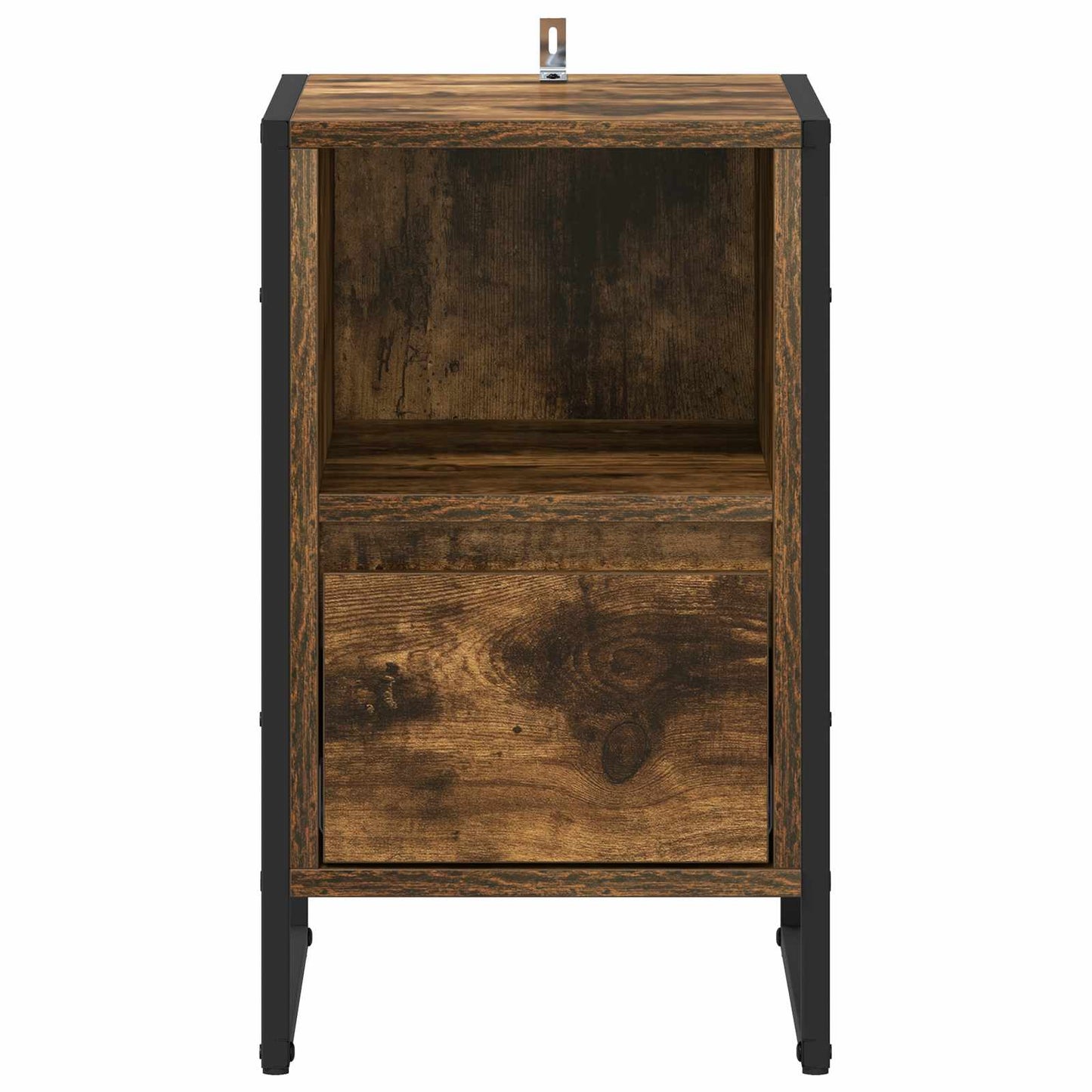 vidaXL Κομοδίνο με συρτάρι 2 pcs Καπνιστό Δρύς 39,5 x 30 x 50 εκ
