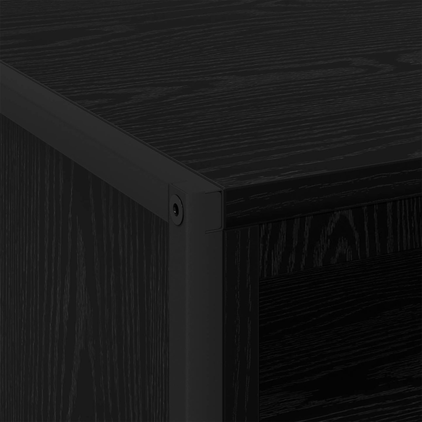 vidaXL Κομοδίνο 2 pcs Μαύρη Οξυά 50 x 39,5 x 50 εκ. Επεξεργασμένο ξύλο