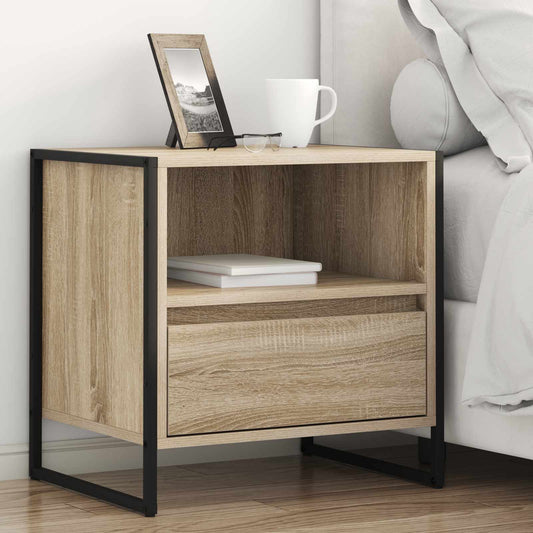 vidaXL Κομοδίνο 2 pcs Σονόμα 50 x 39,5 x 50 εκ. Επεξεργασμένο ξύλο