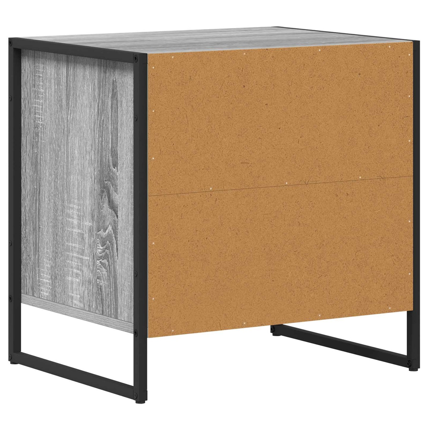 vidaXL Κομοδίνο με συρτάρι 2 pcs Γκρίζο Σονομα 50 x 39,5 x 50 εκ.