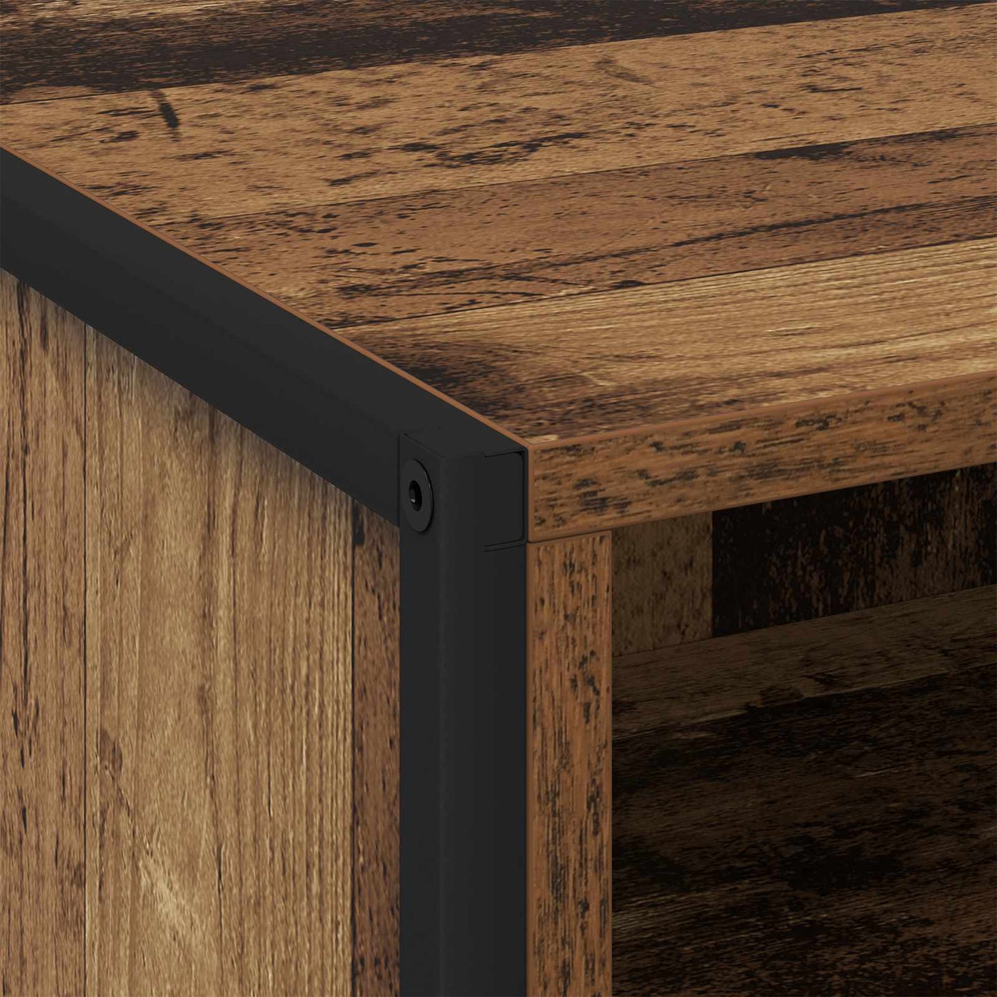 vidaXL Κομοδίνο 2 pcs Παλιό Ξύλο 50 x 39,5 x 50 εκ. Επεξεργασμένο ξύλο