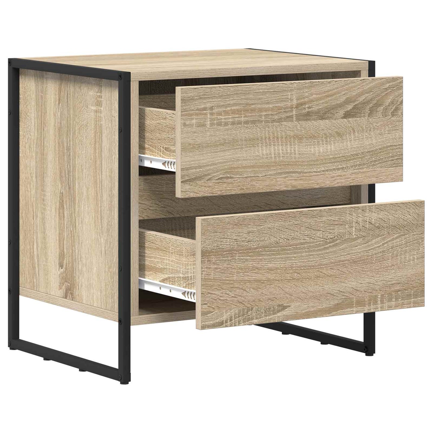 vidaXL Κομοδίνο 2 pcs Σονόμα 50 x 39.5 x 50 εκ. Επεξεργασμένο ξύλο
