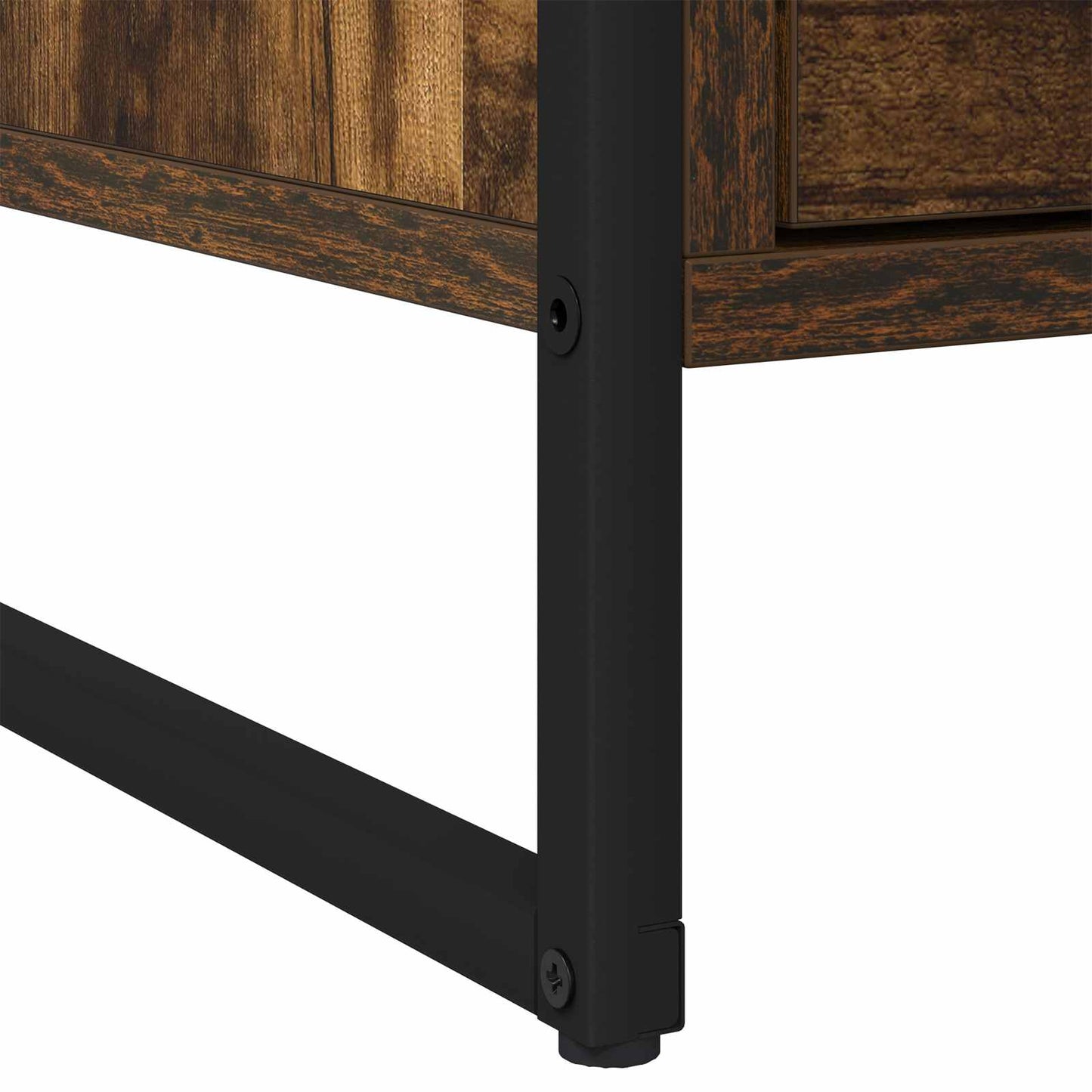 vidaXL Κομοδίνο με συρτάρι 2 pcs Καπνιστό Δρύς 50 x 39.5 x 50 εκ.
