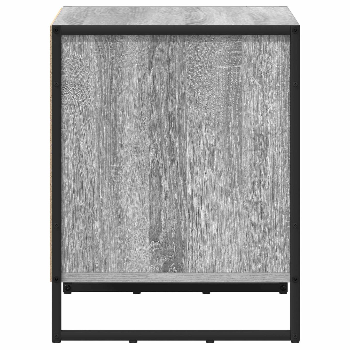 vidaXL Κομοδίνο Γκρίζο Σονομα 50 x 39.5 x 50 εκ. Επεξεργασμένο ξύλο