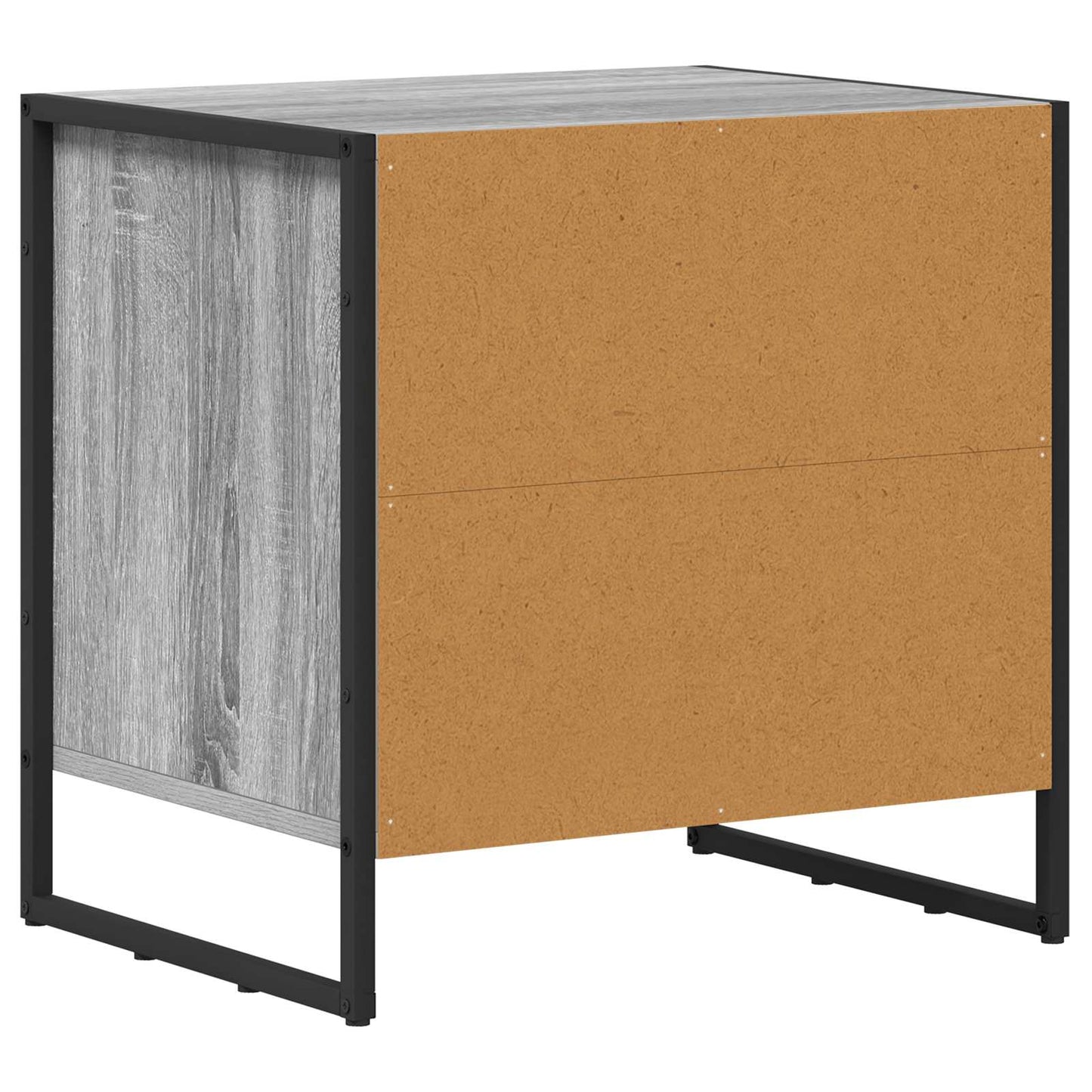vidaXL Κομοδίνο με συρτάρι 2 pcs Γκρίζο Σονομα 50 x 39.5 x 50 εκ.