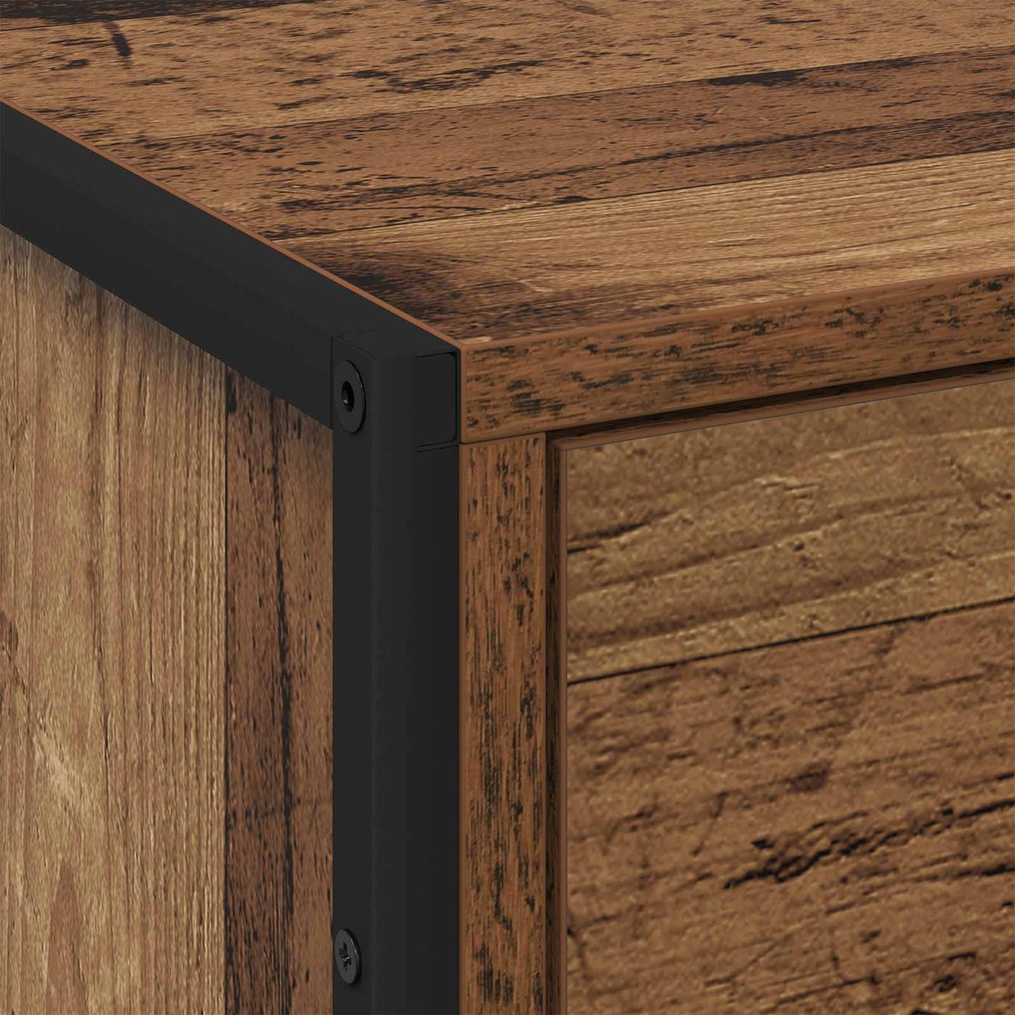 vidaXL Κομοδίνο 2 pcs Παλιό Ξύλο 50 x 39.5 x 50 εκ. Επεξεργασμένο ξύλο