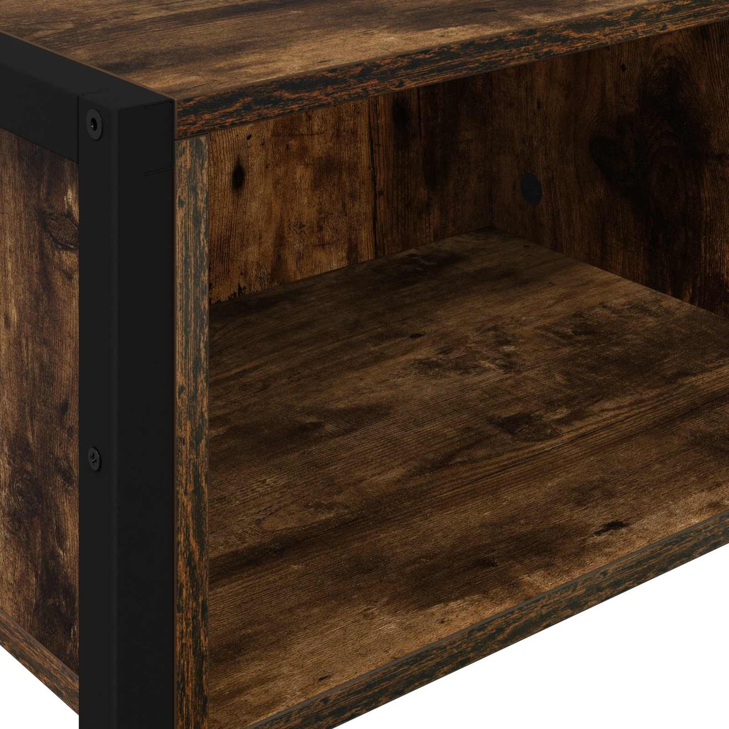vidaXL End Table Καπνιστό Δρύς 100 x 36 x 75 εκ. Επεξεργασμένο ξύλο