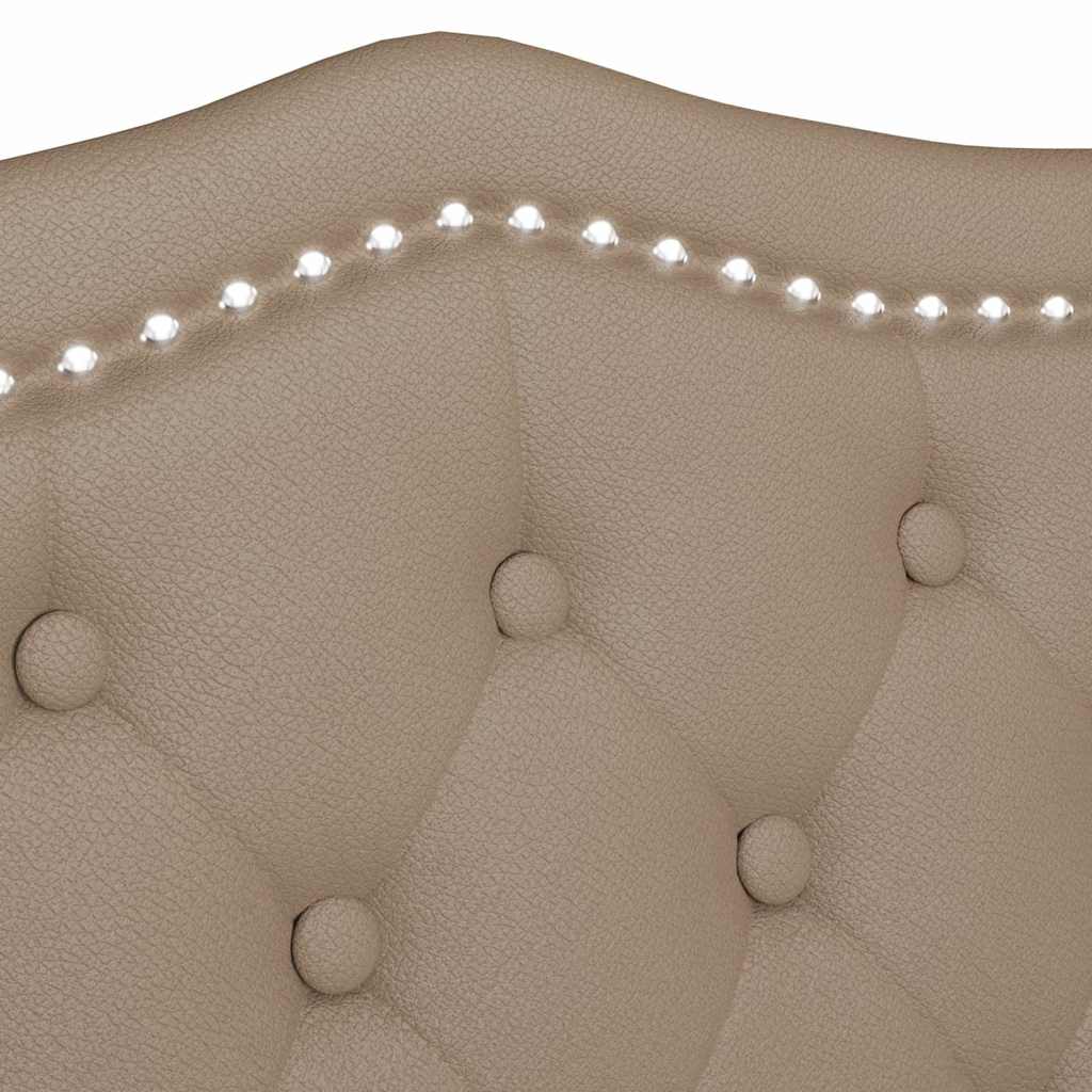 vidaXL Καναπές Chesterfield με μαξιλάρι Καπουτσίνο 120,5 x 65 x 75 εκ.