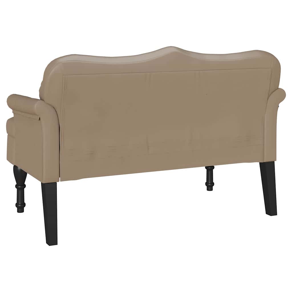 vidaXL Καναπές Chesterfield με μαξιλάρι Καπουτσίνο 120,5 x 65 x 75 εκ.