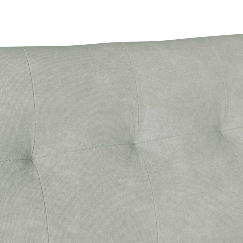 vidaXL Καναπές Chesterfield Ανοιχτό γκρι 112 x 65.5 x 75 εκ. Βελούδο