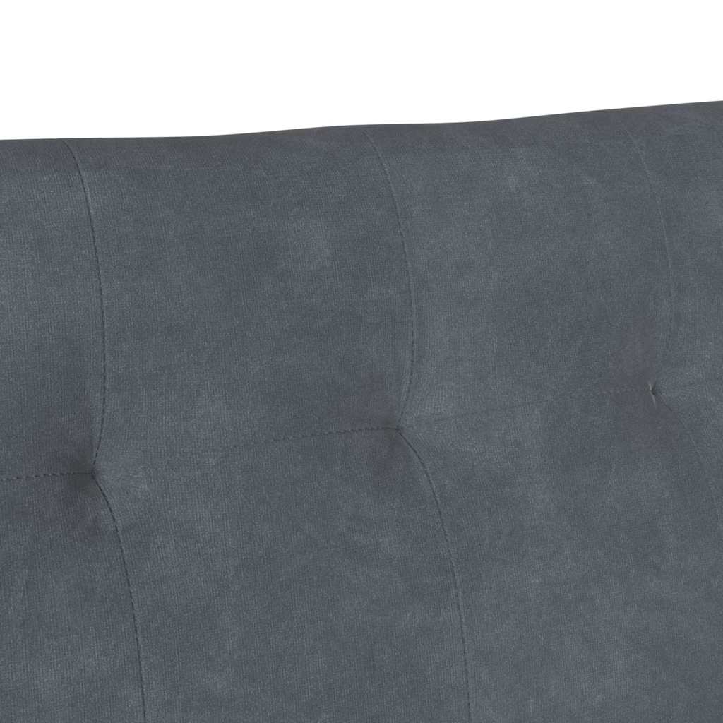 vidaXL Καναπές Chesterfield Σκούρο Γκρι 112 x 65,5 x 75 εκ. Βελούδο