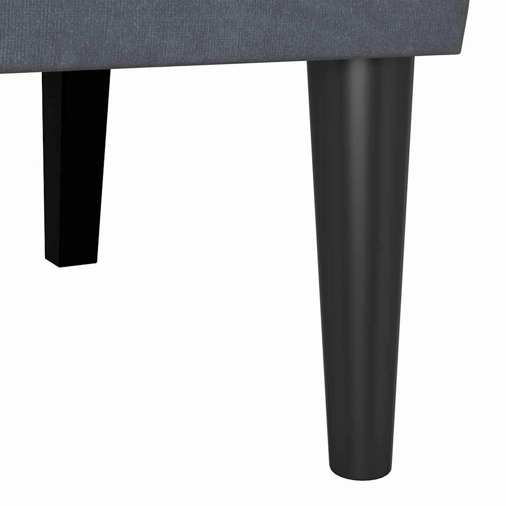 vidaXL Καναπές Chesterfield Σκούρο Γκρι 112 x 65,5 x 75 εκ. Βελούδο
