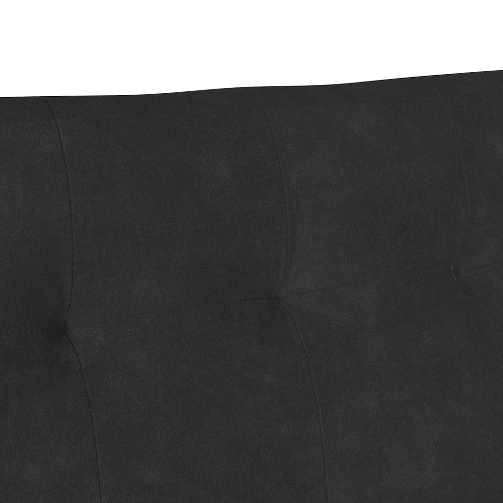 vidaXL Καναπές Chesterfield Μαύρο 112 x 65.5 x 75 εκ. Βελούδο