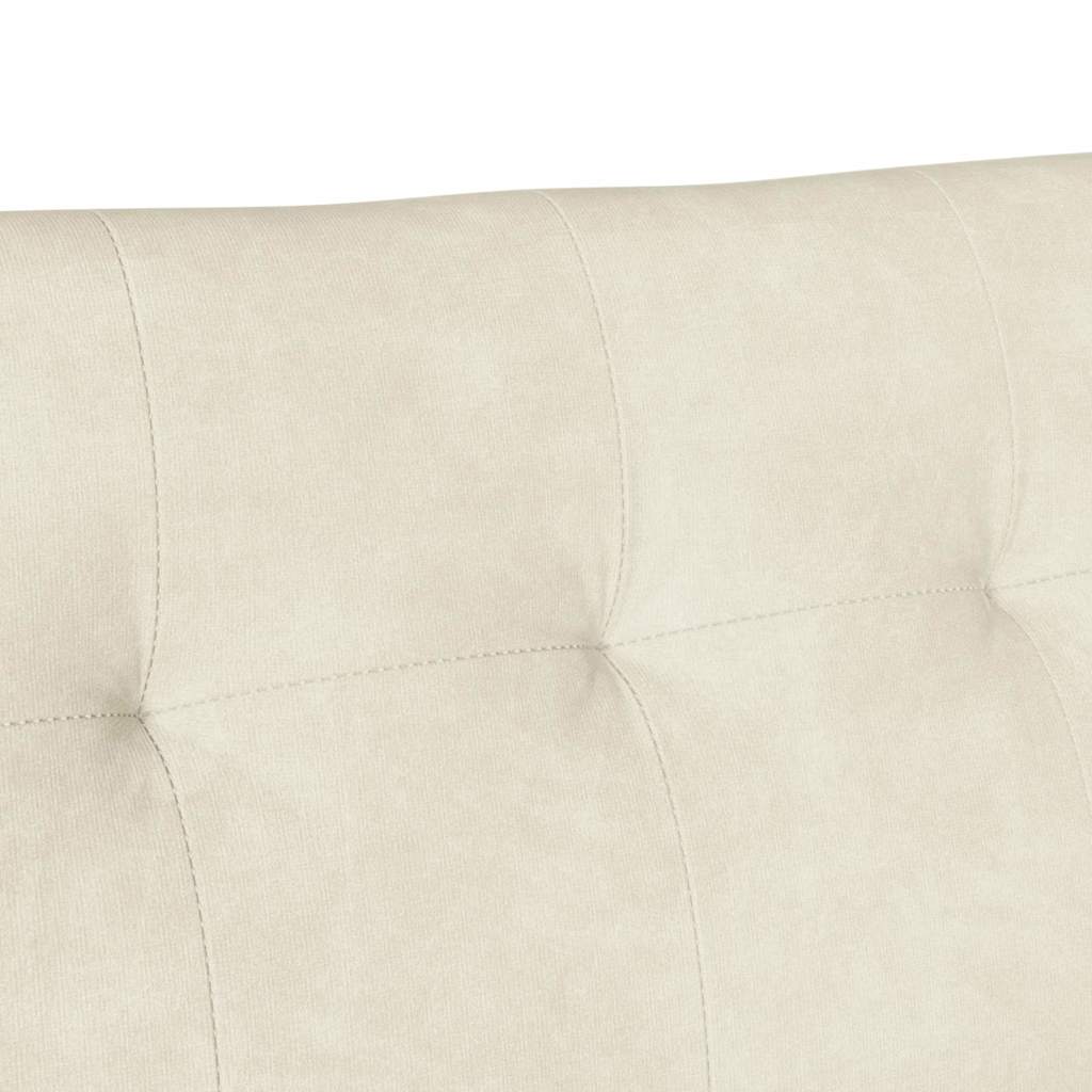vidaXL Καναπές Chesterfield Κρεμ 112 x 65,5 x 75 εκ. Βελούδο