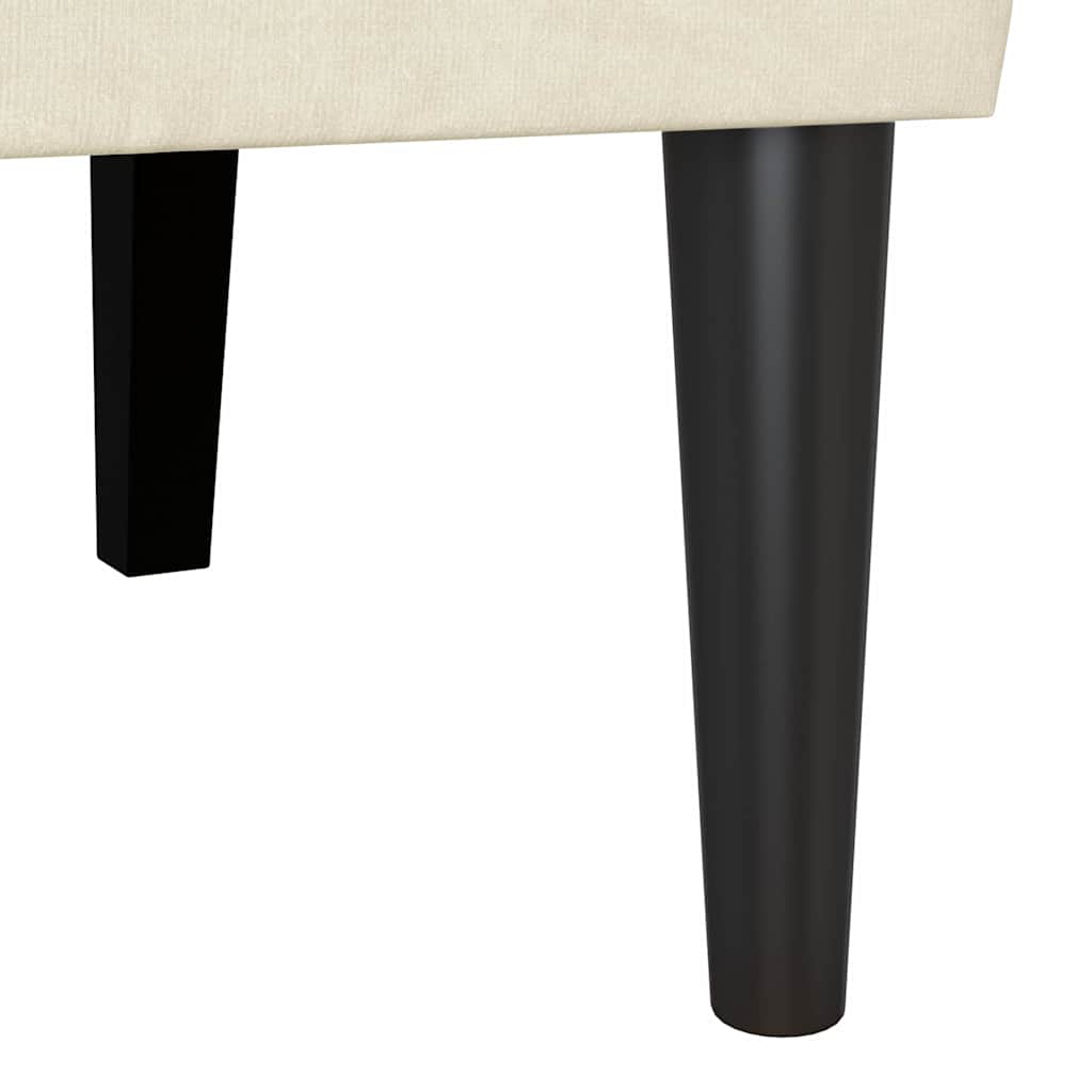 vidaXL Καναπές Chesterfield Κρεμ 112 x 65,5 x 75 εκ. Βελούδο