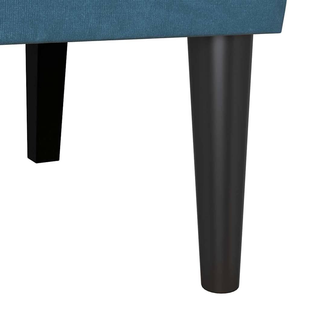 vidaXL Καναπές Chesterfield Μπλε 112 x 65,5 x 75 εκ. Βελούδο