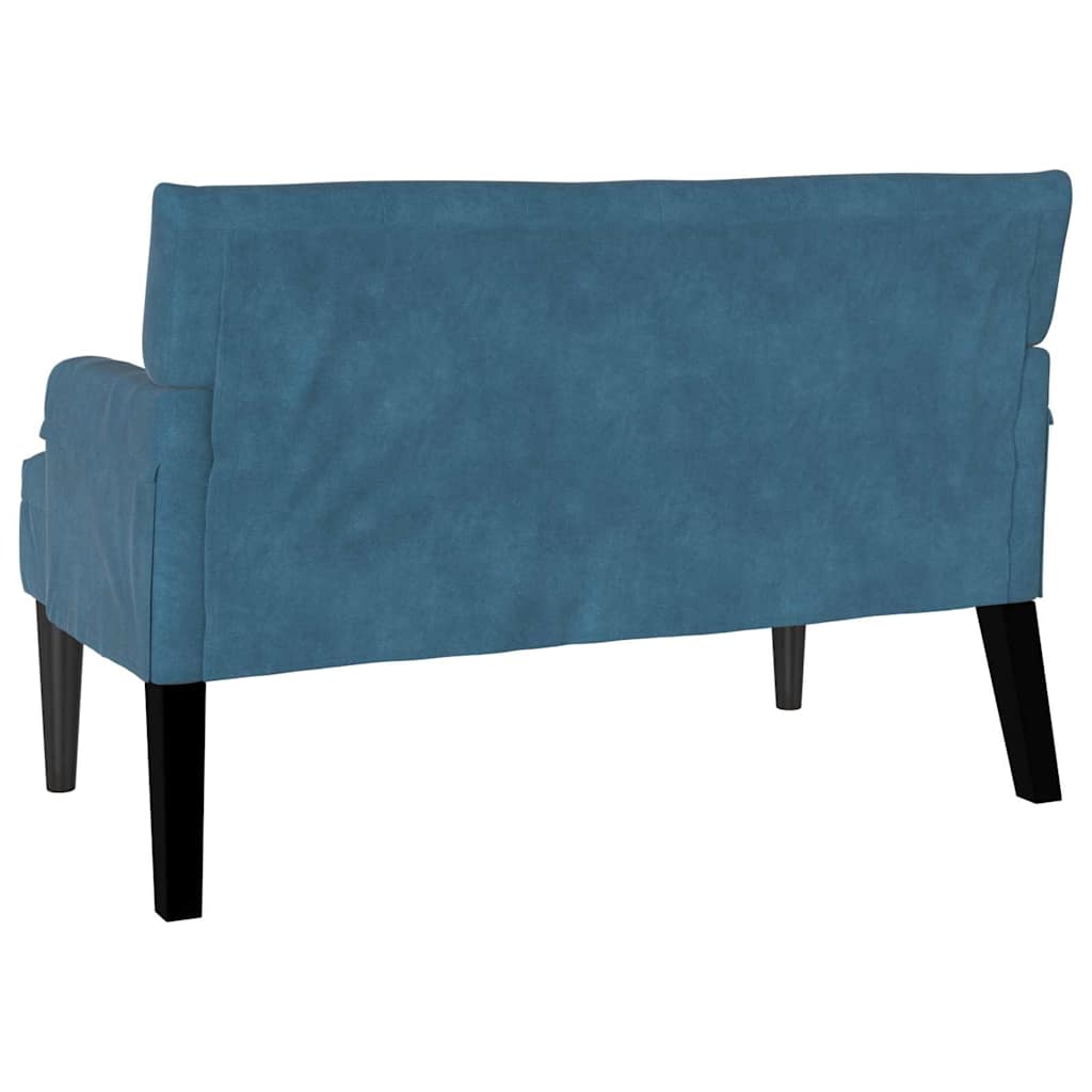 vidaXL Καναπές Chesterfield Μπλε 112 x 65,5 x 75 εκ. Βελούδο