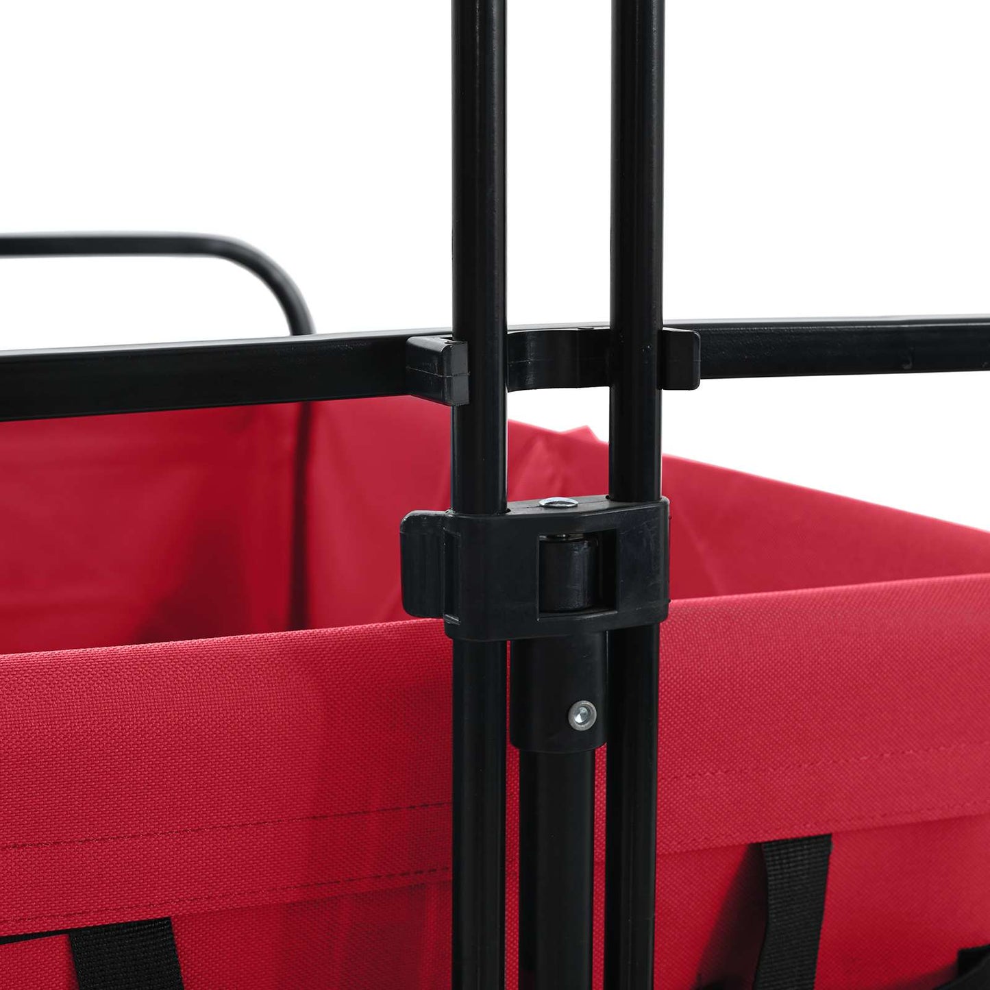 vidaXL Αναδιπλούμενο Τρόλεϊ Χειρός Κόκκινο 94 x 53 x 99 εκ