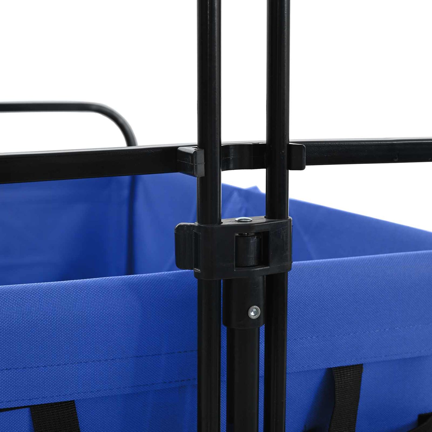 vidaXL Αναδιπλούμενο Τρόλεϊ Χειρός Μπλε 94 x 53 x 99 εκ Ύφασμα Oxford