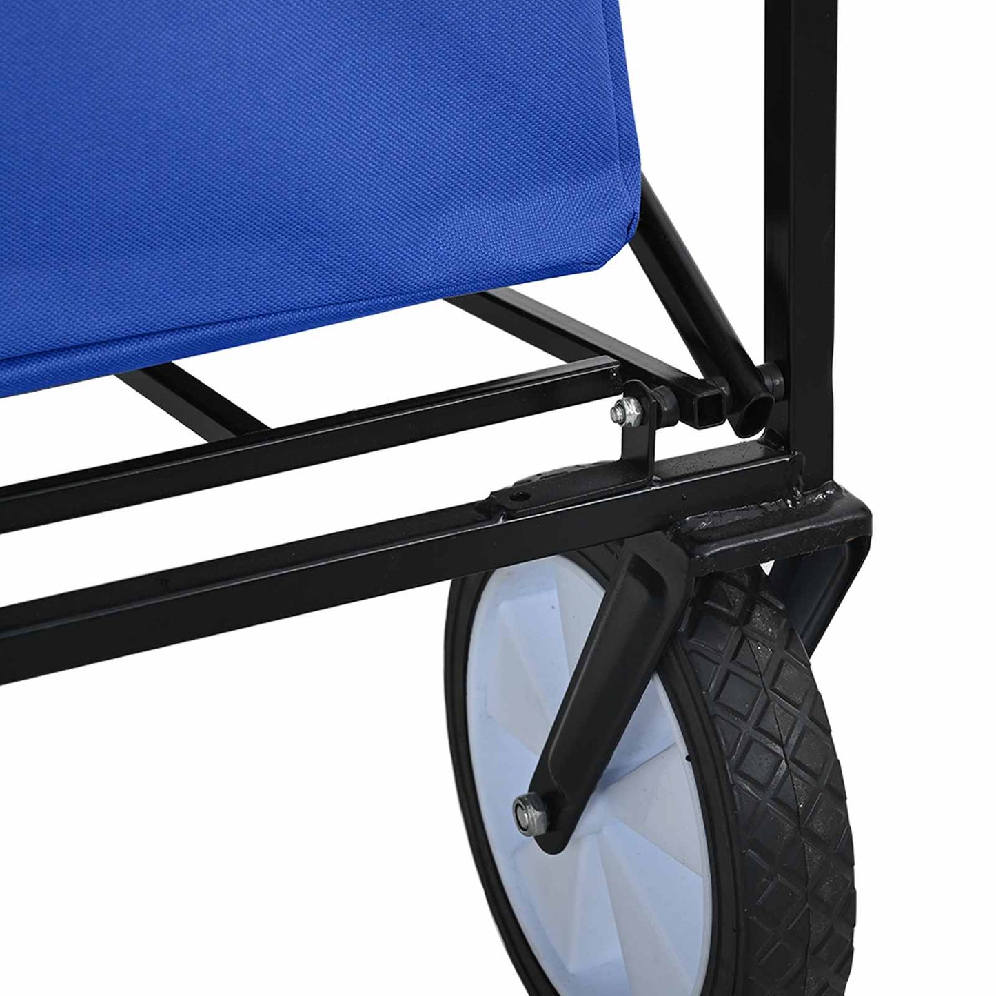 vidaXL Αναδιπλούμενο Τρόλεϊ Χειρός Μπλε 94 x 53 x 99 εκ Ύφασμα Oxford