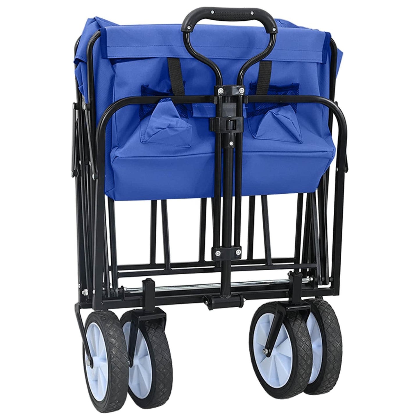 vidaXL Αναδιπλούμενο Τρόλεϊ Χειρός Μπλε 94 x 53 x 99 εκ Ύφασμα Oxford