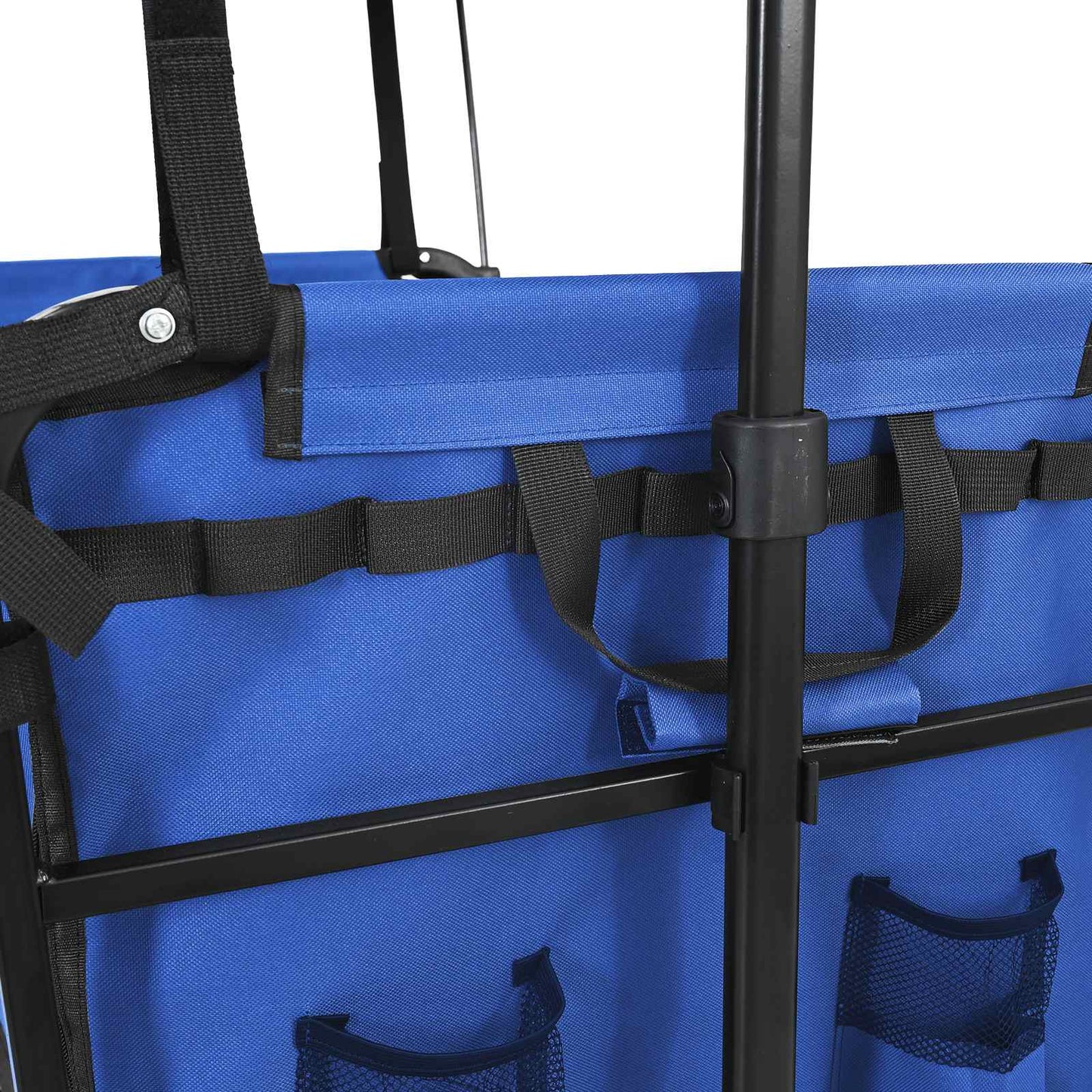 vidaXL Αναδιπλούμενο Τρόλεϊ Χειρός Μαύρο 105 x 56.5 x 116 εκ.