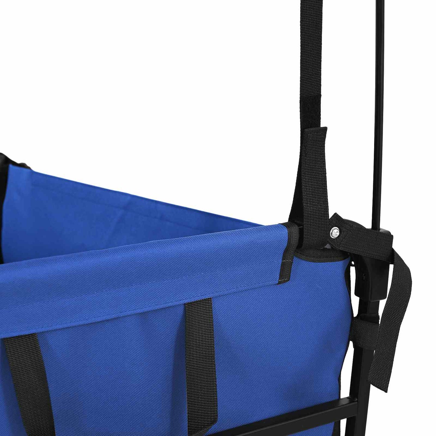 vidaXL Αναδιπλούμενο Τρόλεϊ Χειρός Μαύρο 105 x 56.5 x 116 εκ.