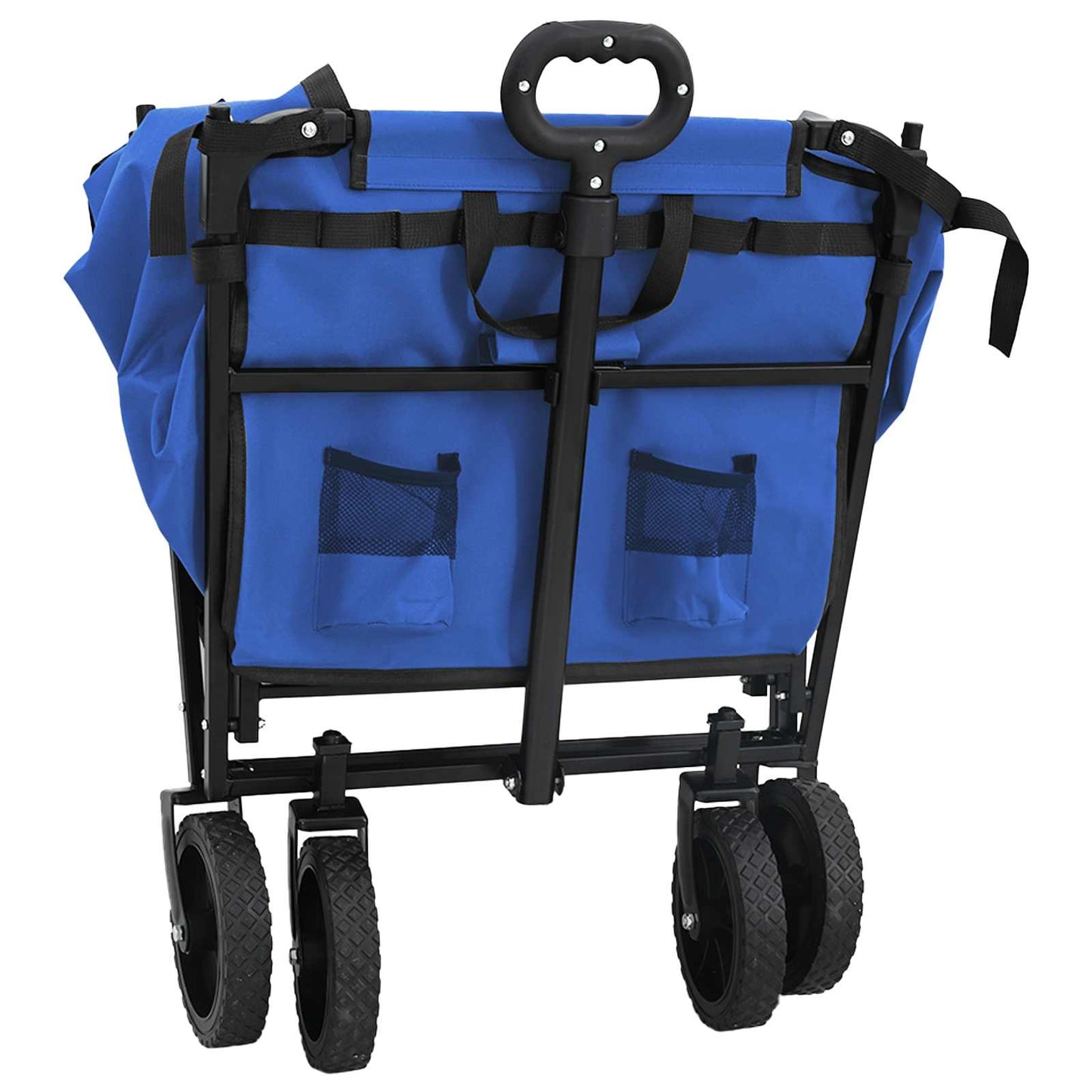 vidaXL Αναδιπλούμενο Τρόλεϊ Χειρός Μαύρο 105 x 56.5 x 116 εκ.