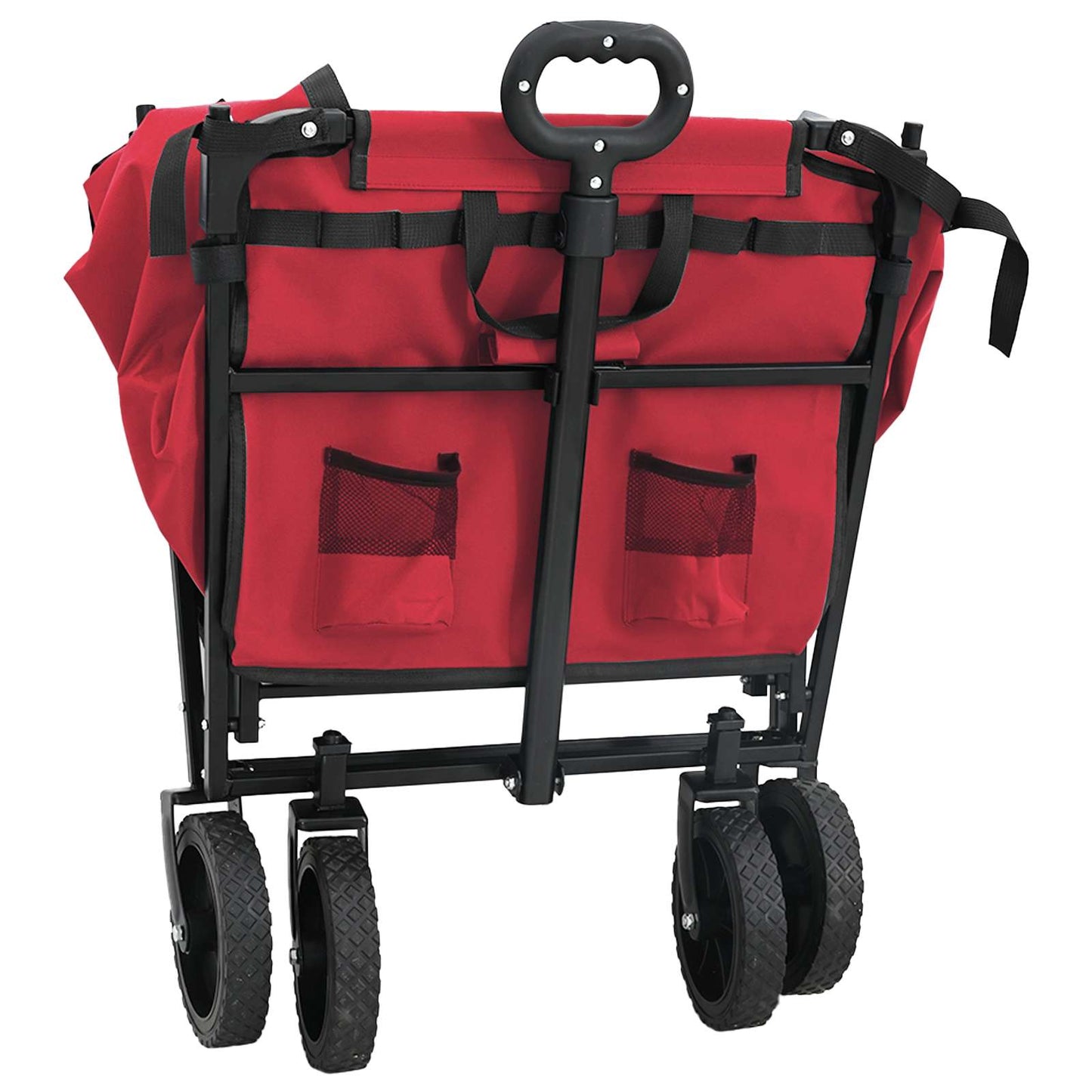 vidaXL Αναδιπλούμενο Τρόλεϊ Χειρός Κόκκινο 105 x 56.5 x 116 εκ.