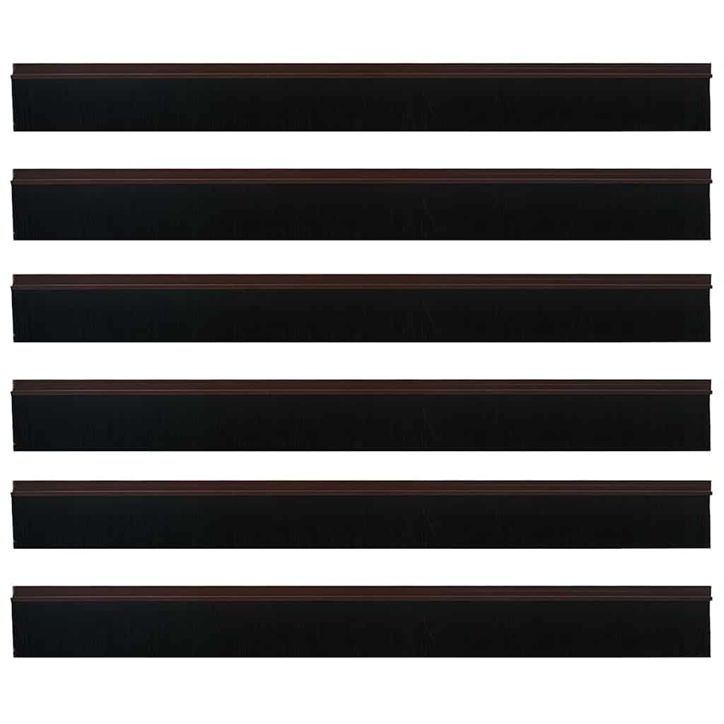 vidaXL Αυτοκόλλητες σφραγίδες πόρτας 6 pcs Καφέ 100 cm