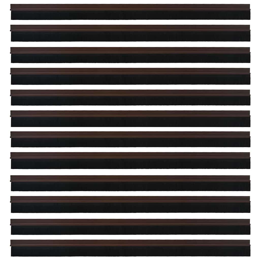 vidaXL Αυτοκόλλητες σφραγίδες πόρτας 12 pcs Καφέ 100 cm