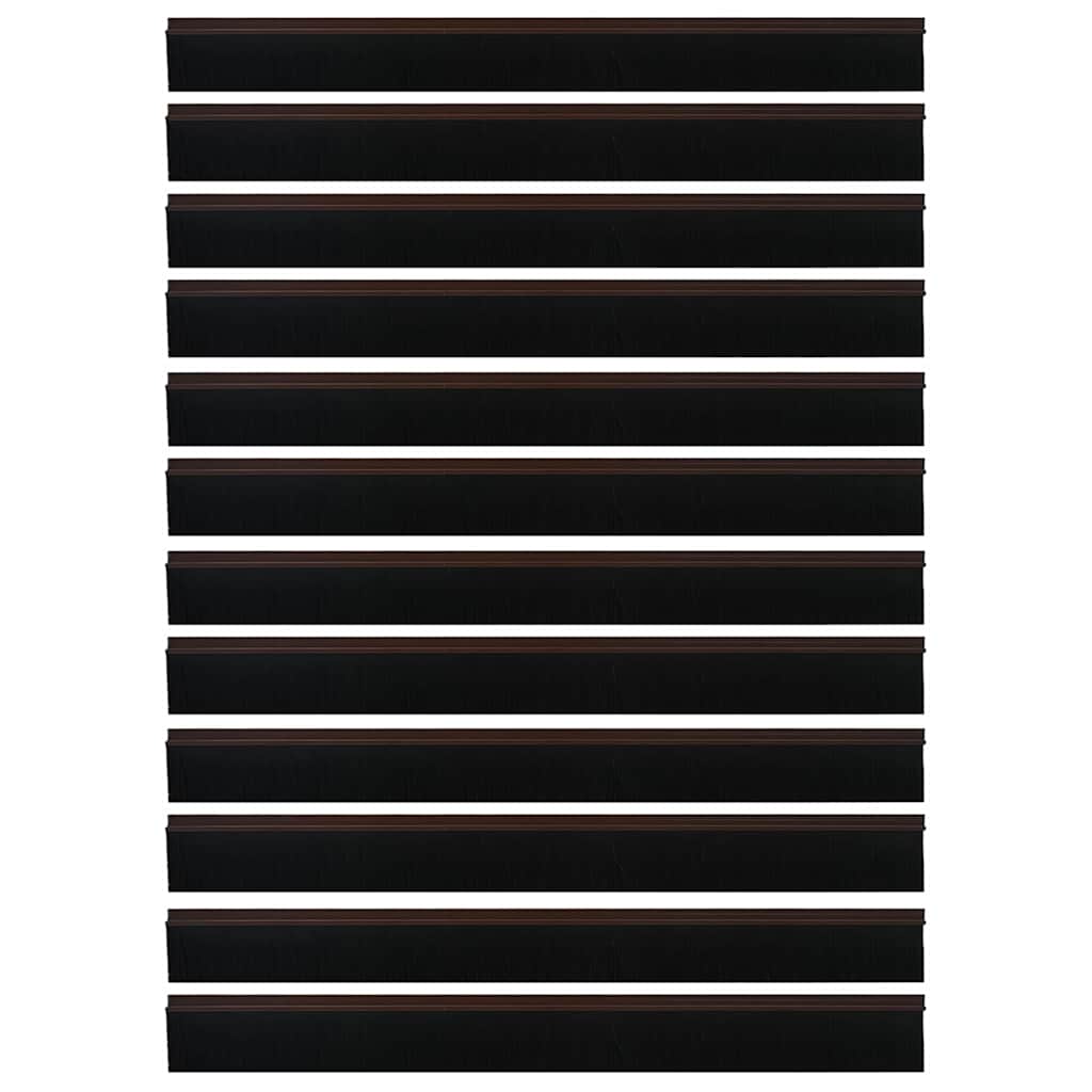 vidaXL Αυτοκόλλητες σφραγίδες πόρτας 12 pcs Καφέ 100 cm