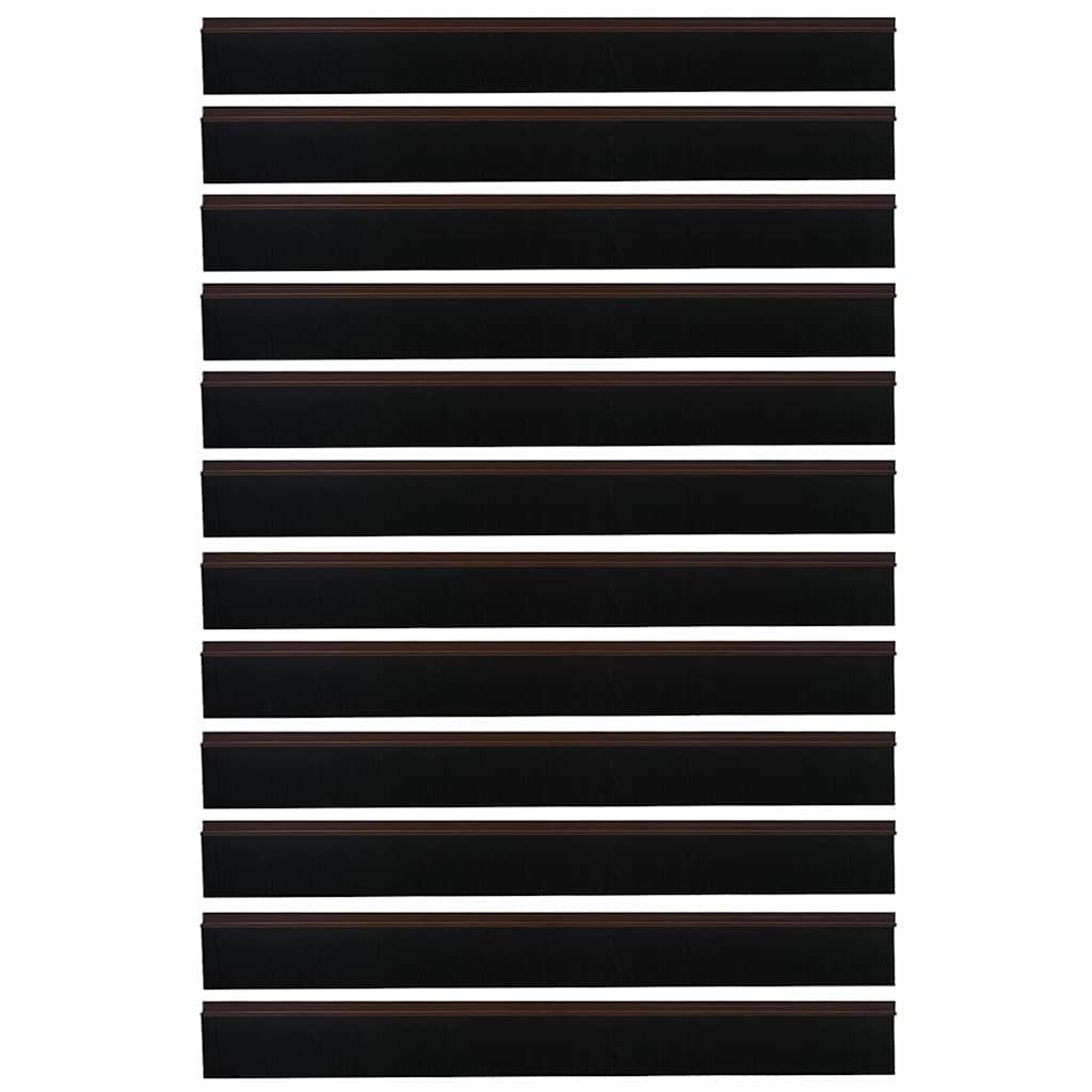 vidaXL Αυτοκόλλητες σφραγίδες πόρτας 12 pcs Καφέ 100 cm