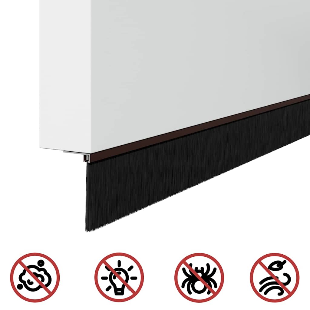 vidaXL Αυτοκόλλητες σφραγίδες πόρτας 2 pcs Καφέ 100 cm